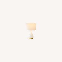 west elm metalized glass table lamp