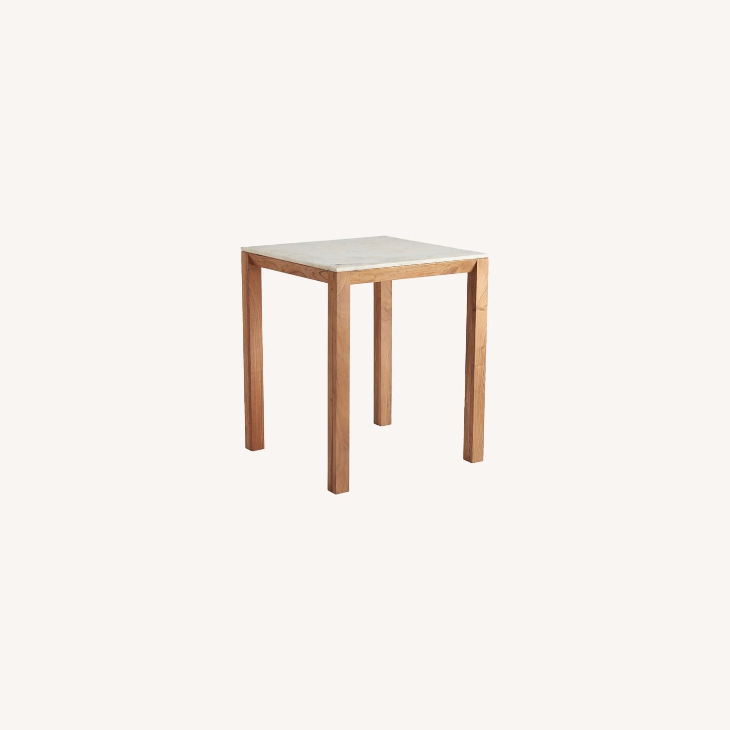 CB2 Marble Top Dining Table - image-0