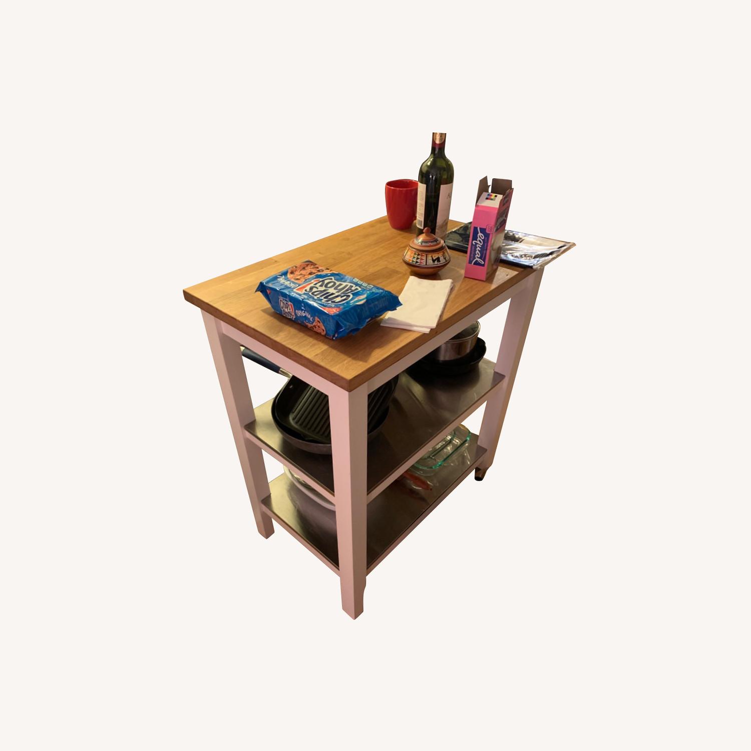 IKEA Kitchen Island Two Wheels - image-0