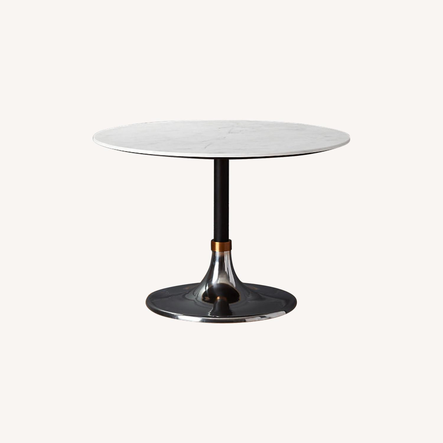 CB2 Hackney Marble Dining Table AptDeco