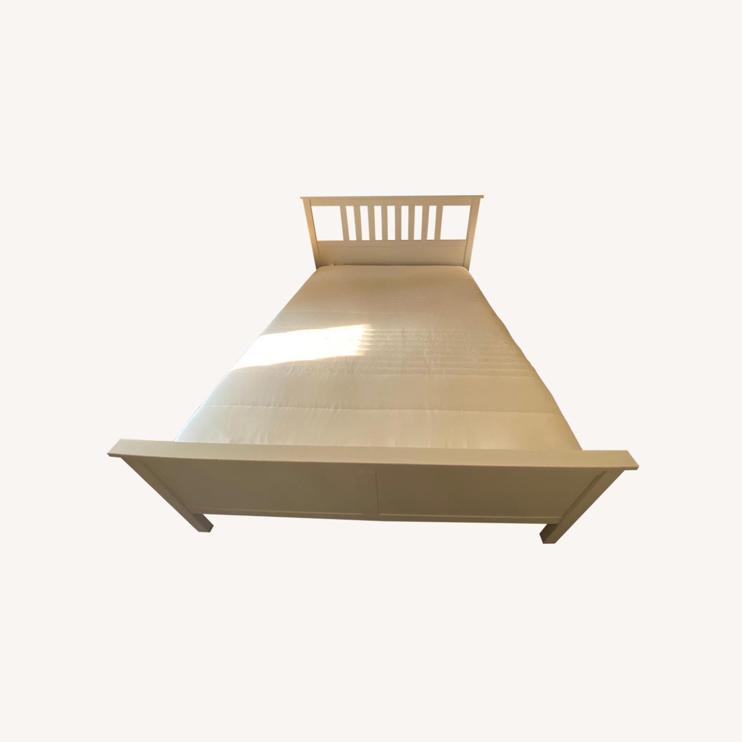 IKEA Hemnes White Queen Bed Frame AptDeco