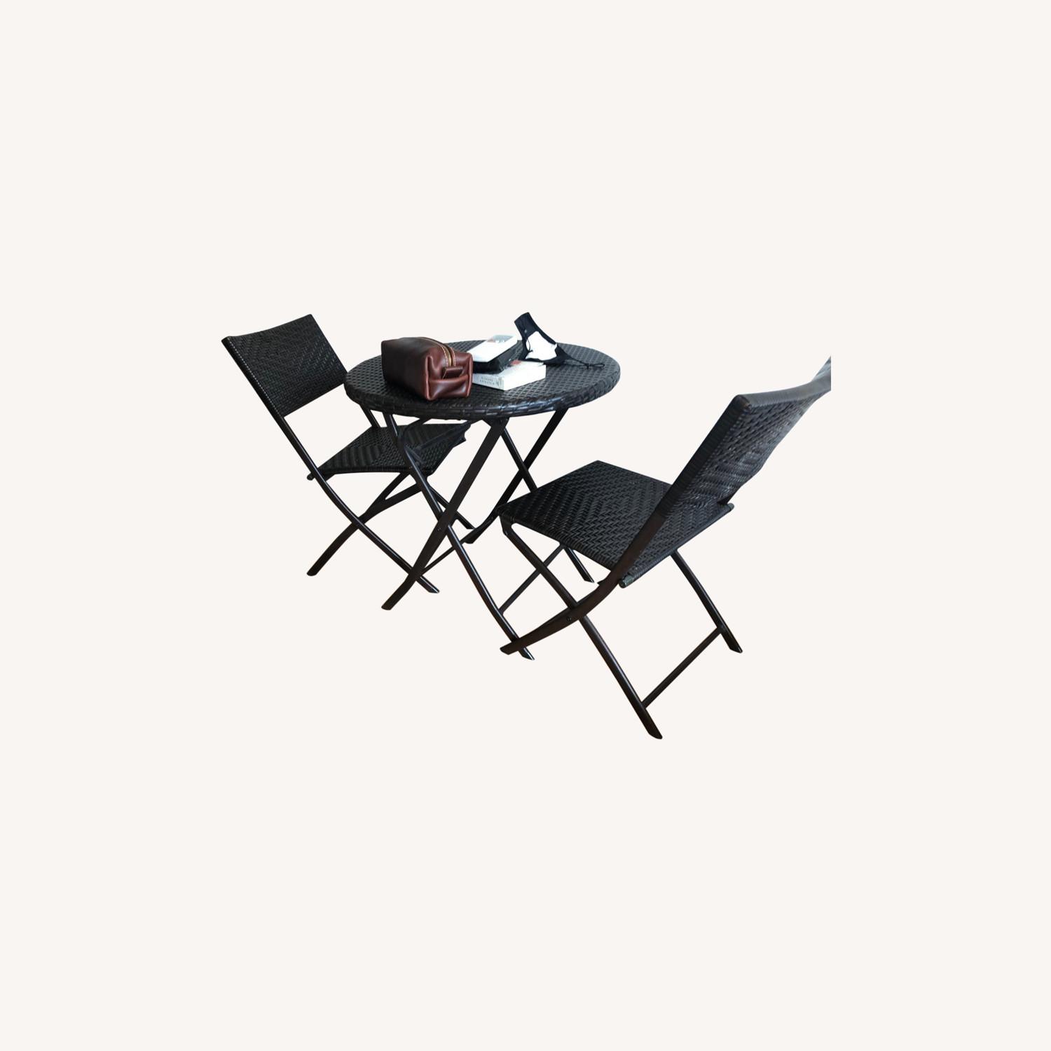 IKEA Foldable Dining Table and 2 Folding Chairs Set - image-0