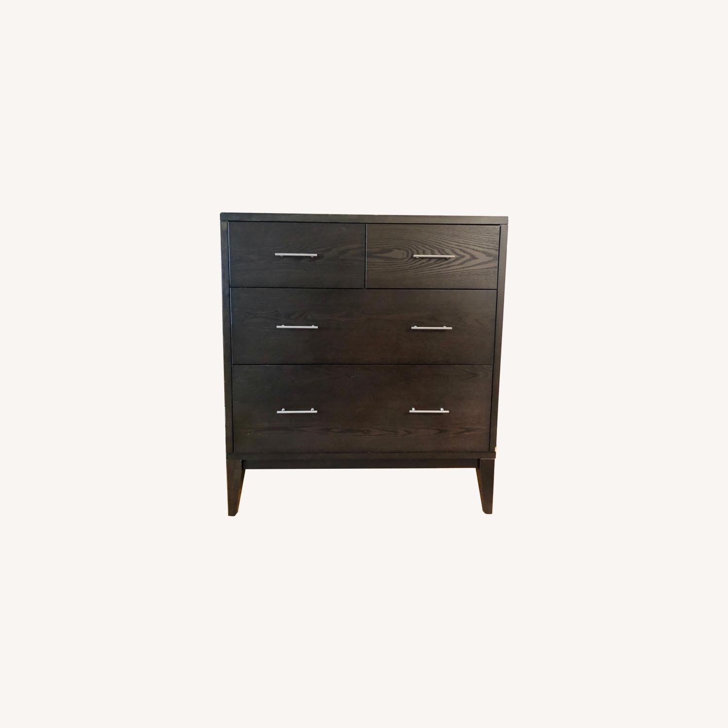 West Elm Tall Dresser in Dark Brown - AptDeco