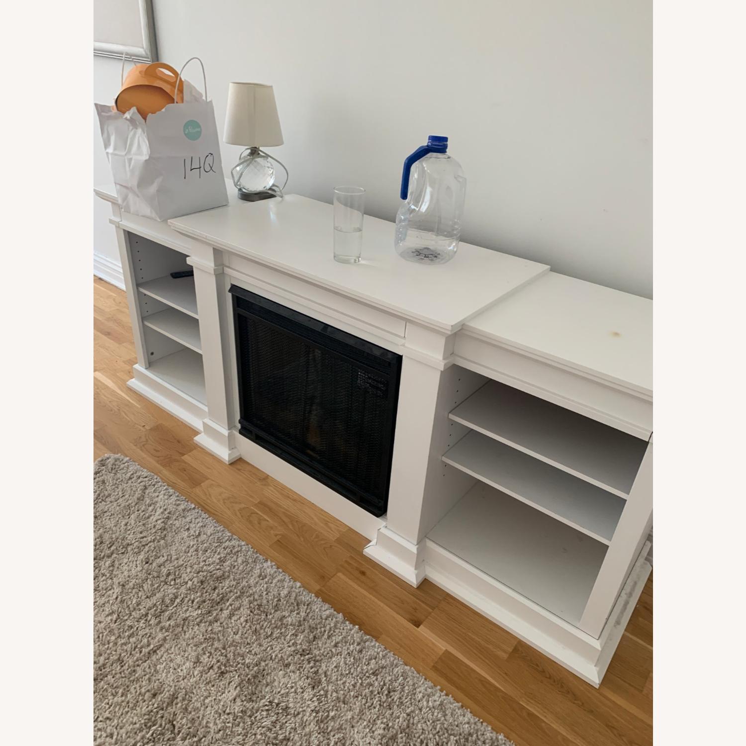 Valmont TV Stand with Fireplace AptDeco