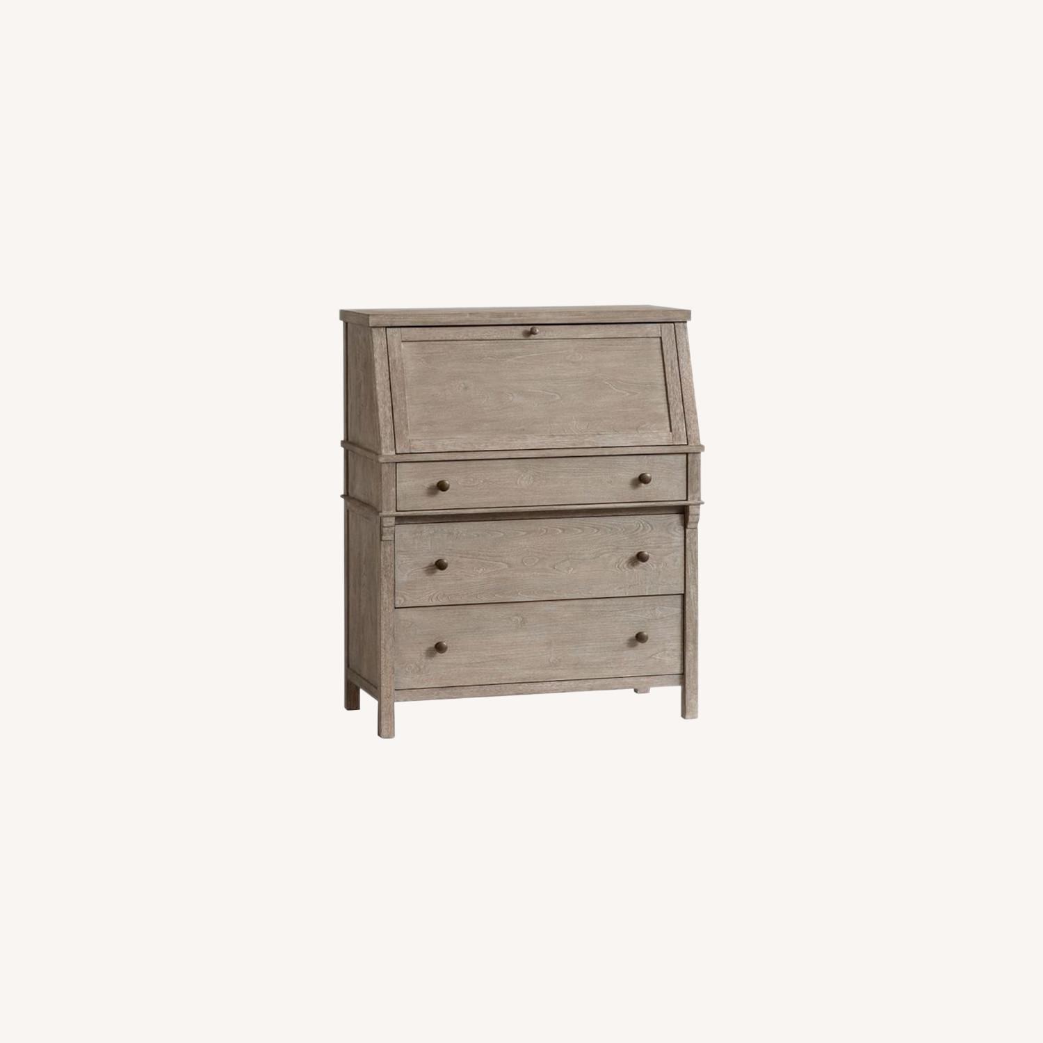 Pottery Barn Toulouse Secretary Desk with Drawers AptDeco