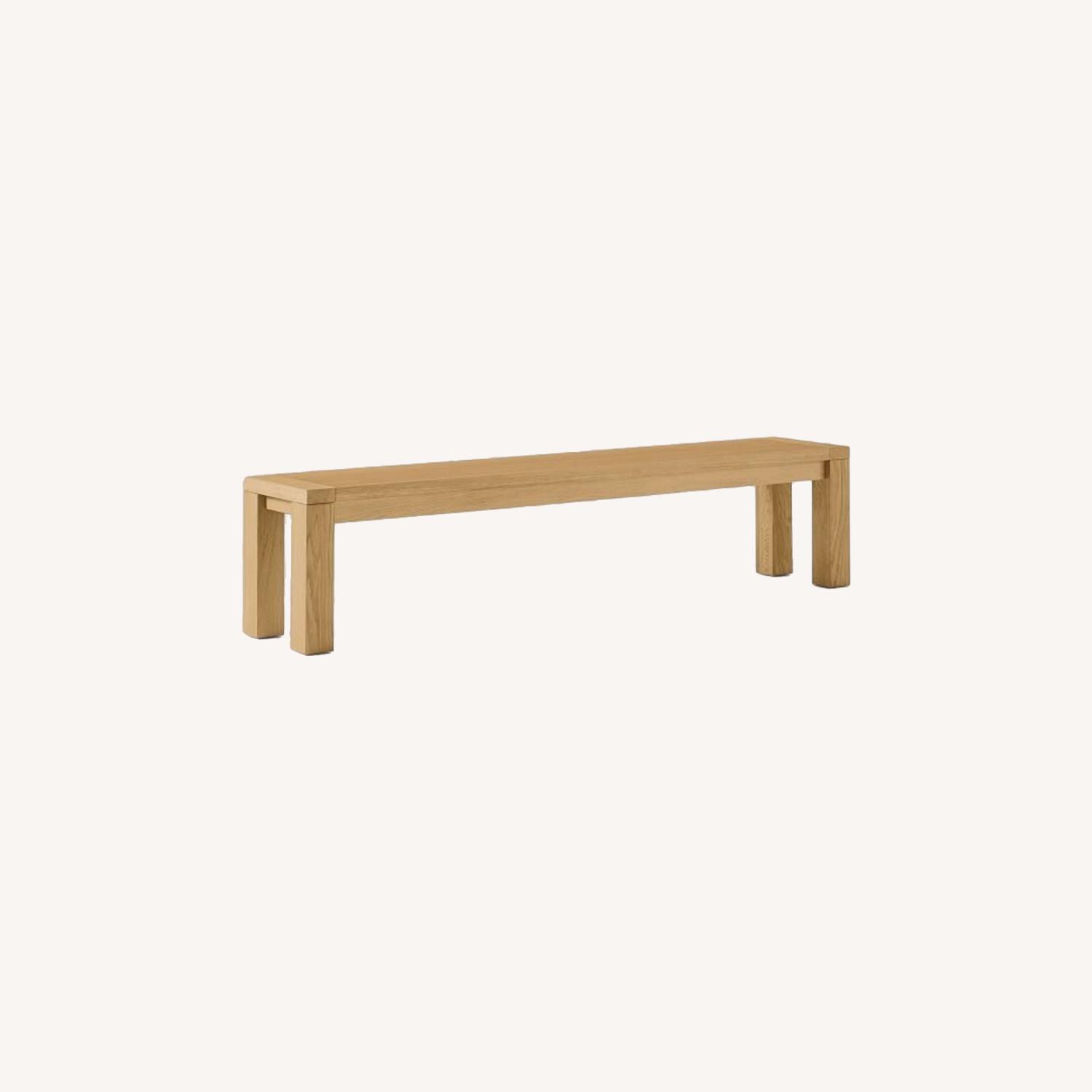 West Elm Tahoe Solid Wood Dining Bench AptDeco
