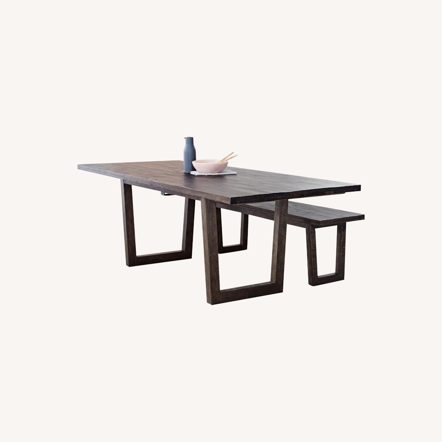 West Elm Logan Expandable Table + Bench AptDeco