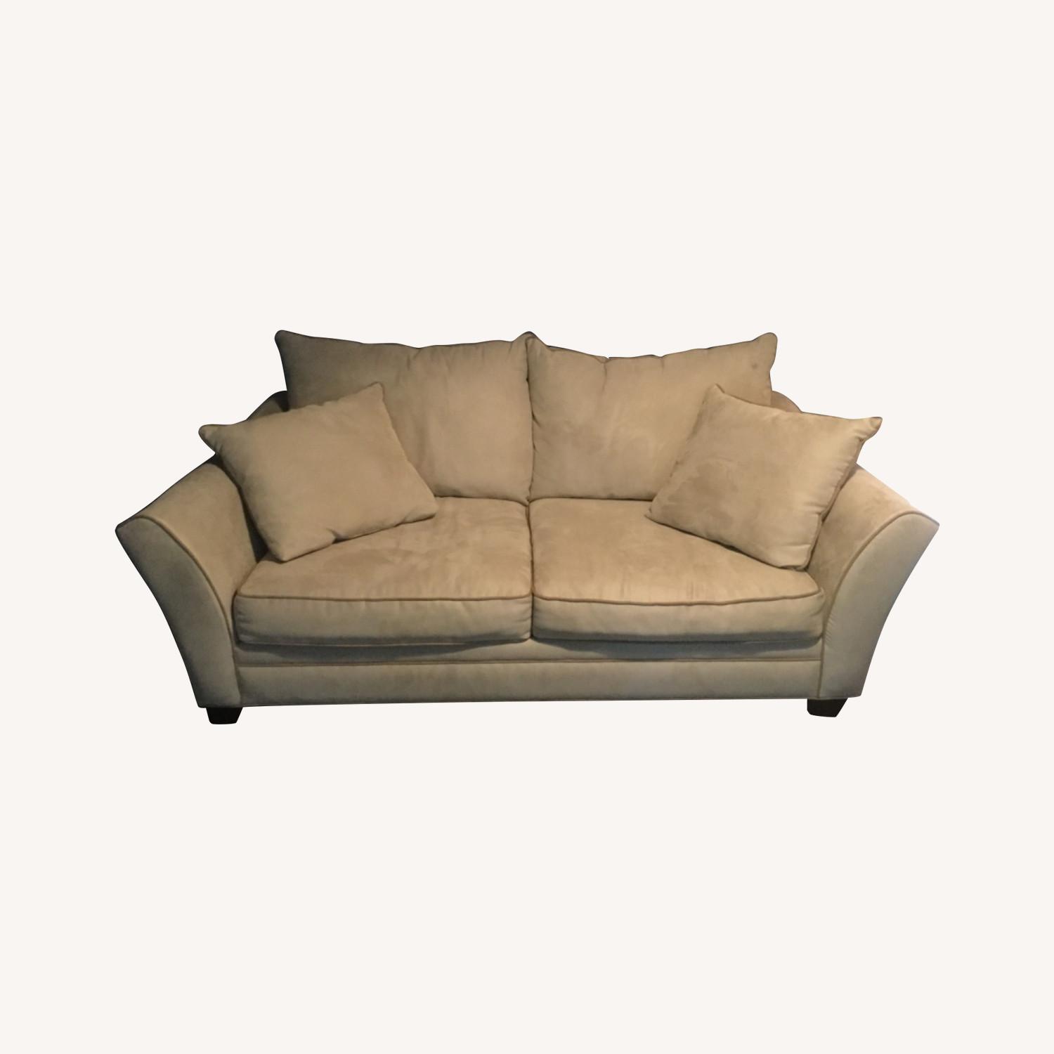 Raymour & Flanigan Briarwood Microfiber Apartment Sofa AptDeco