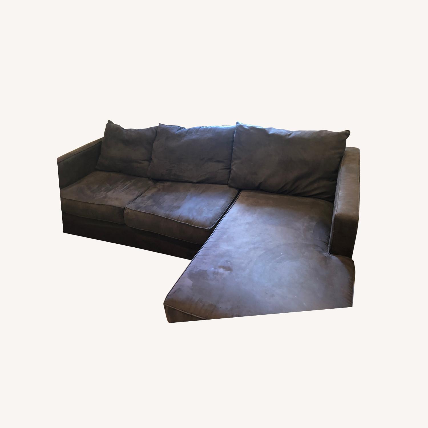 Onyx Microfiber Sectional with Chaise - image-0