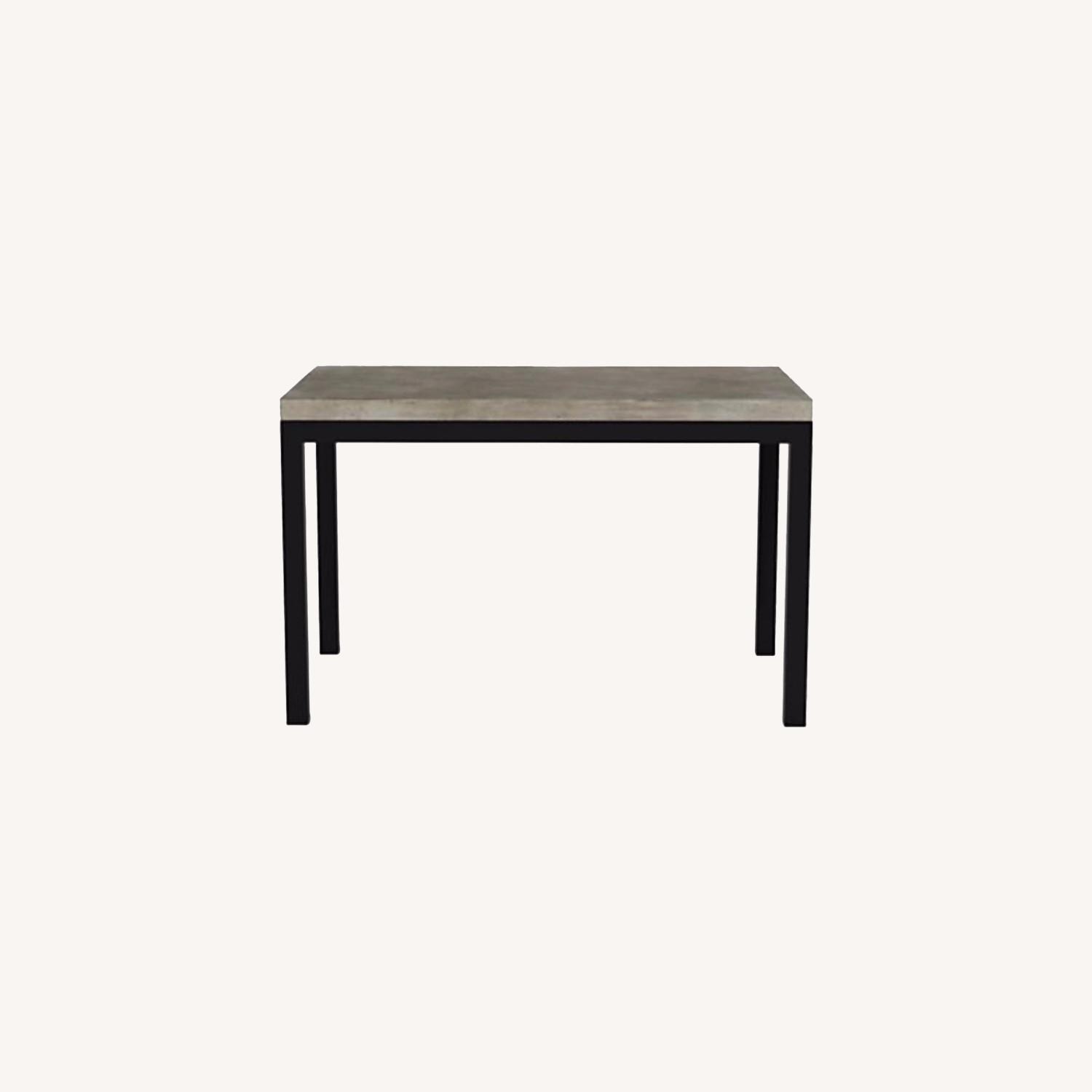 Crate & Barrel Concrete Dining Table - image-0