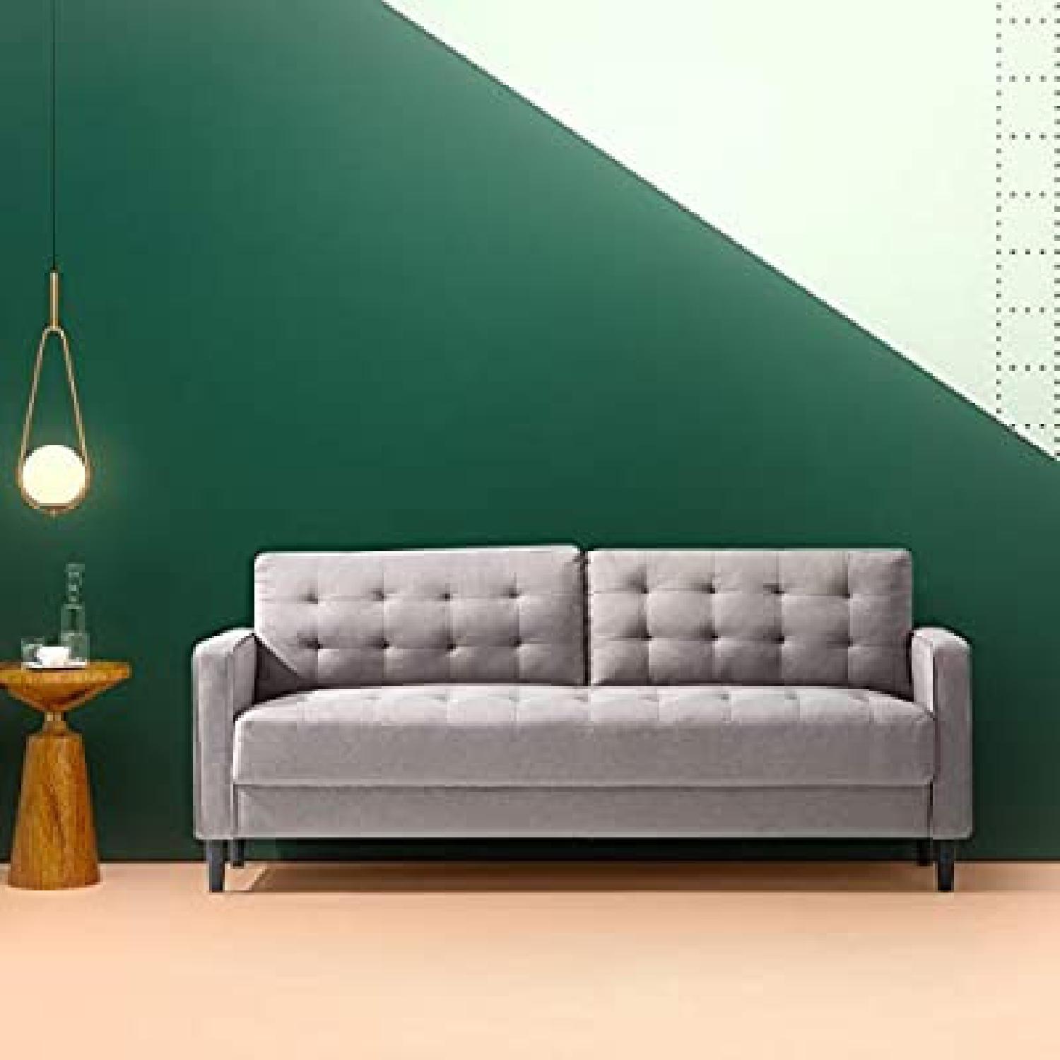 Zinus Light Grey Benton Mid-Century Sofa - image-5