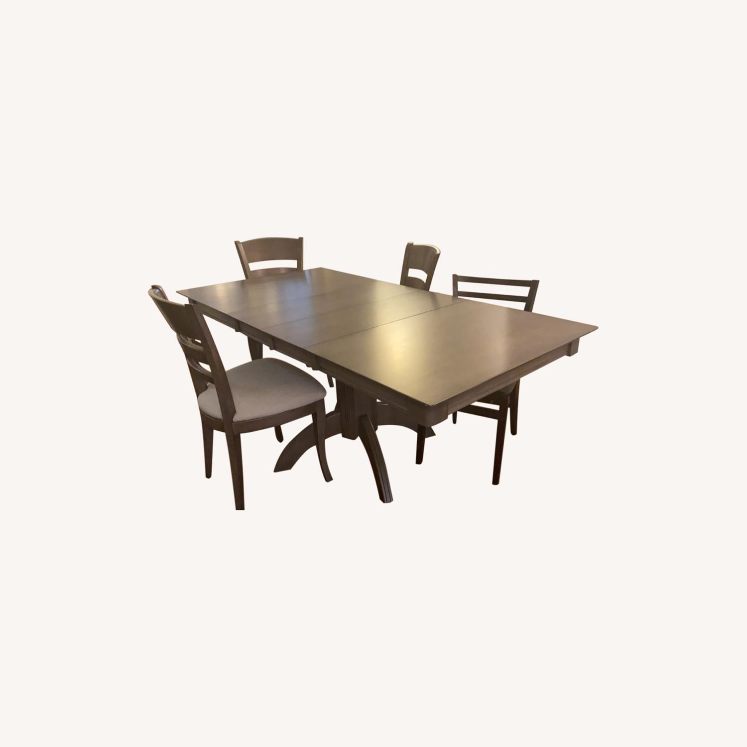 Bermex Extendable Dining Table And 4 Chairs AptDeco