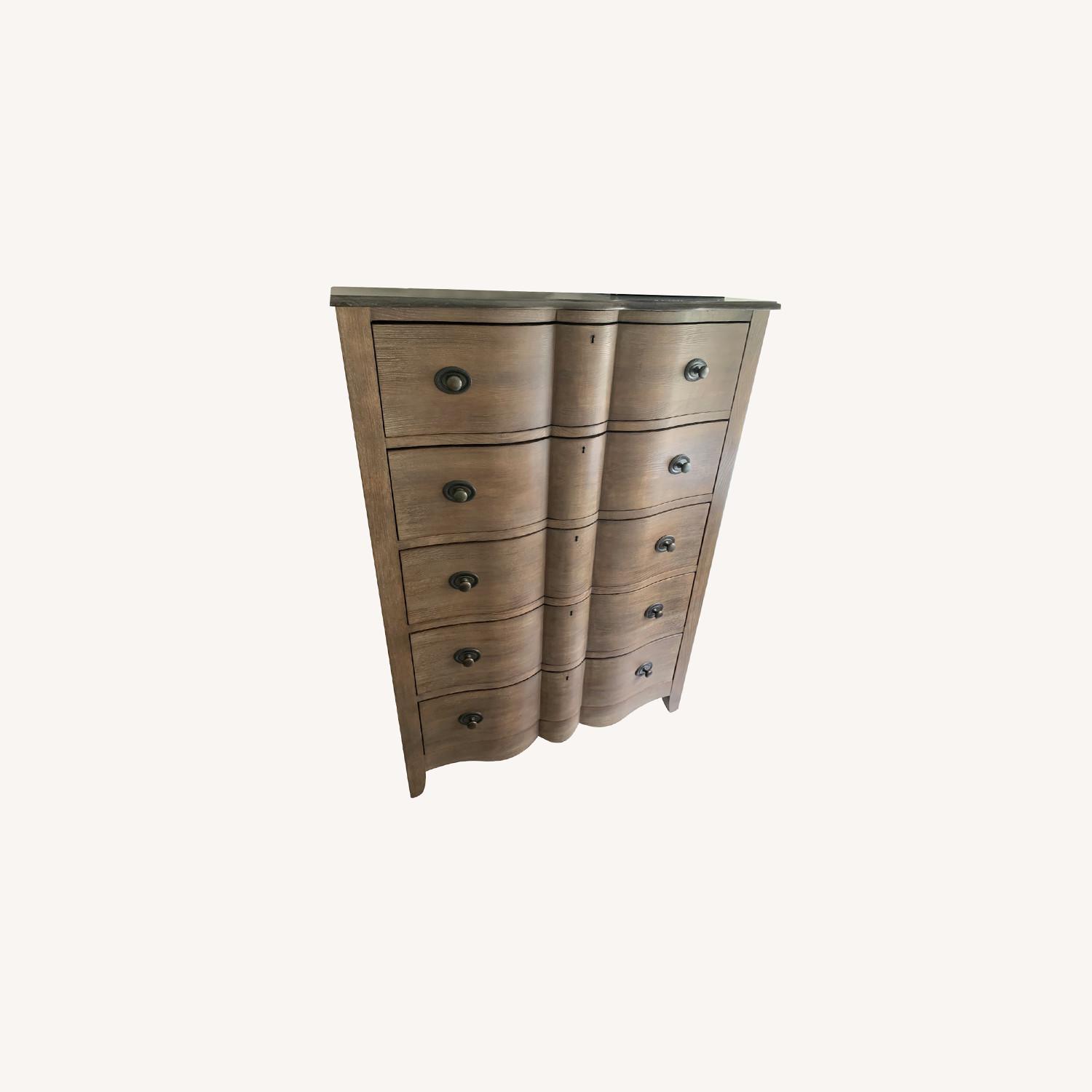 Arhaus 5-Drawer Wooden & Marble Dresser - image-3