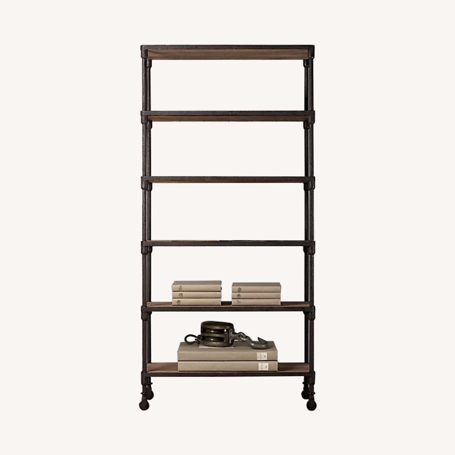 Restoration Hardware Reclaimed Wood Shelving Unit AptDeco
