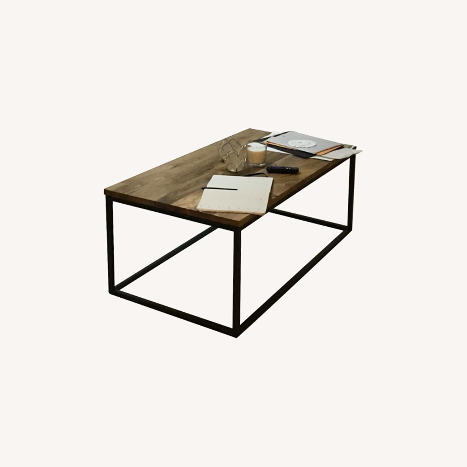 West Elm Streamline Coffee Table Wood AptDeco