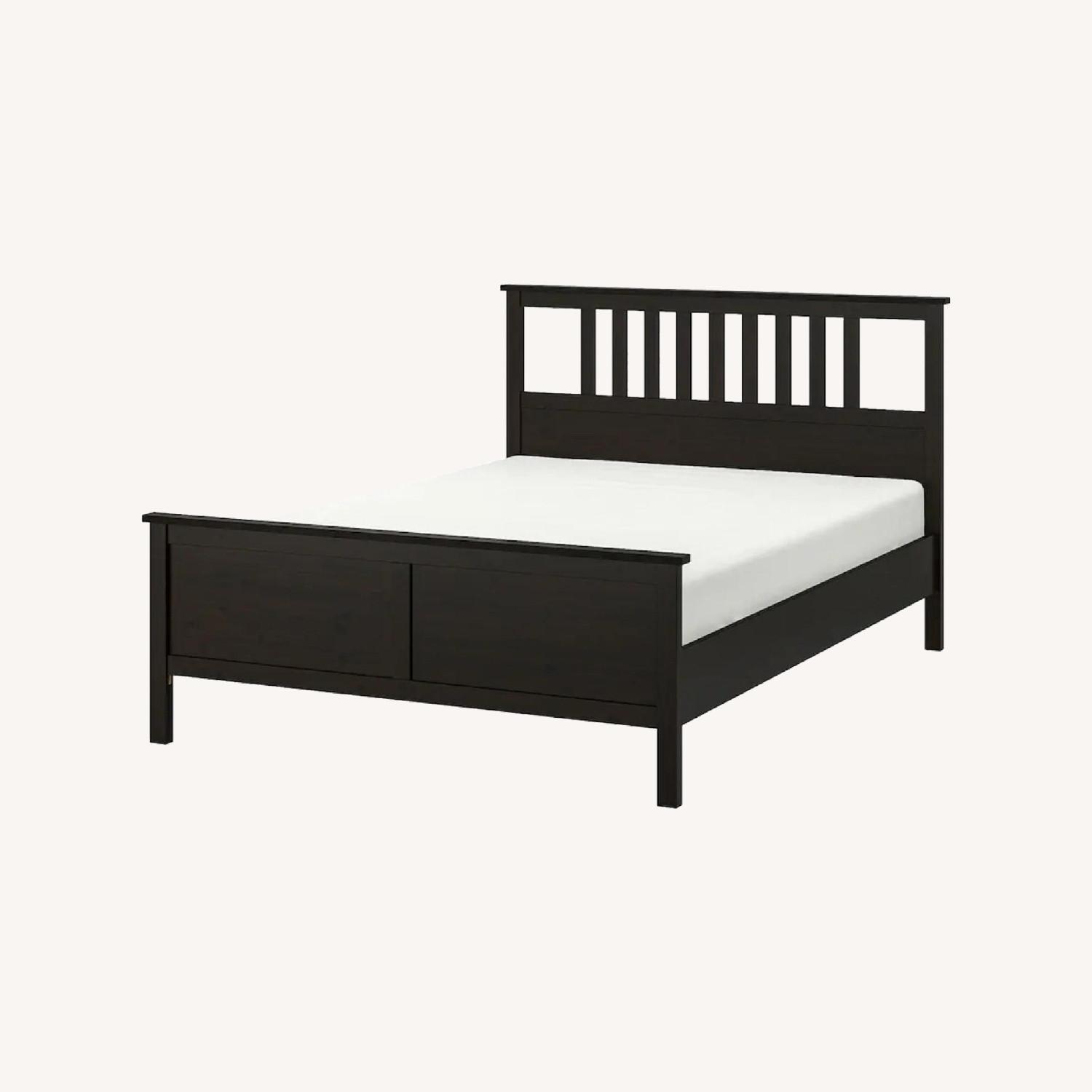 IKEA Hemnes Bed Frame Dark Brown AptDeco