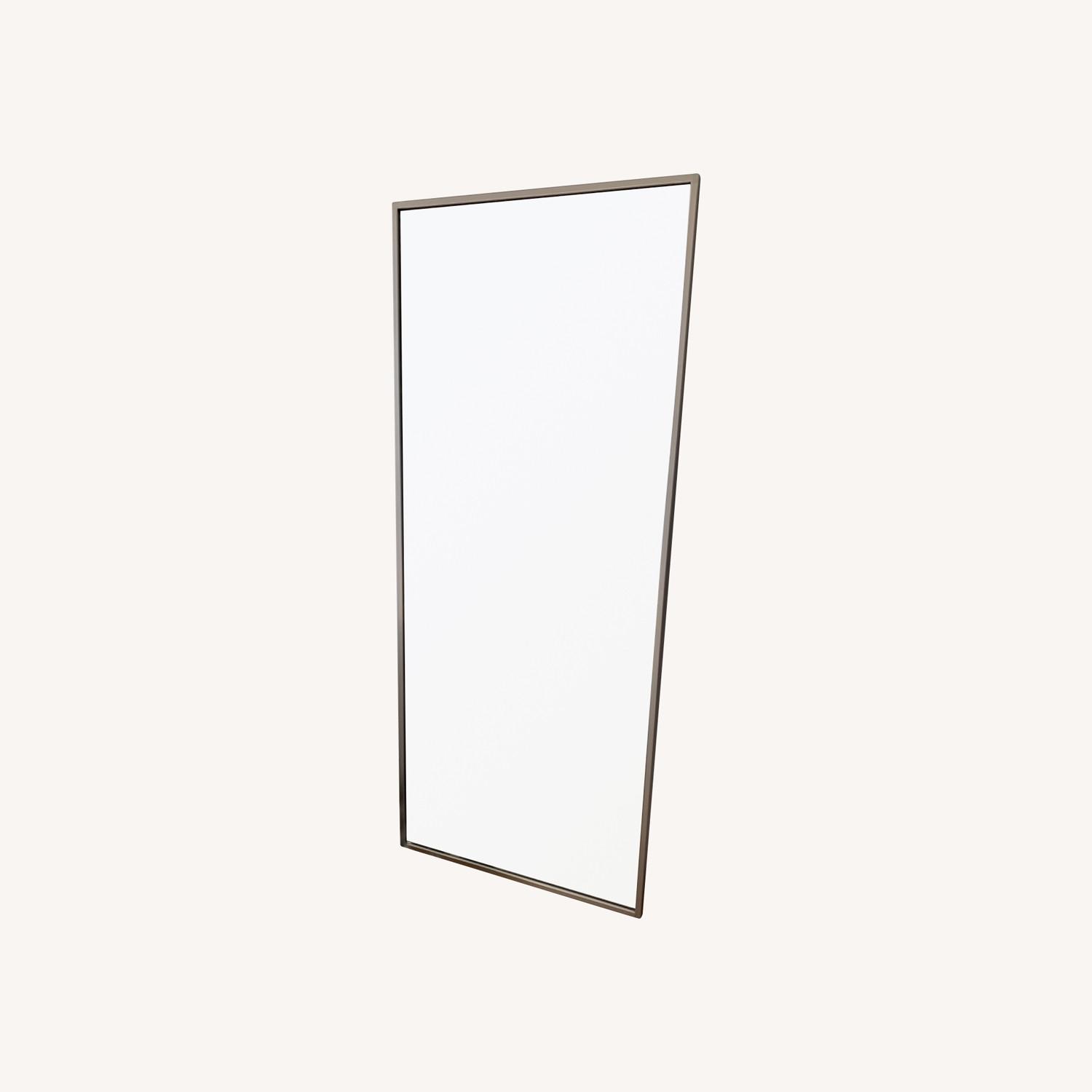 West Elm Metal Frame 72" Floor Mirror Silver AptDeco
