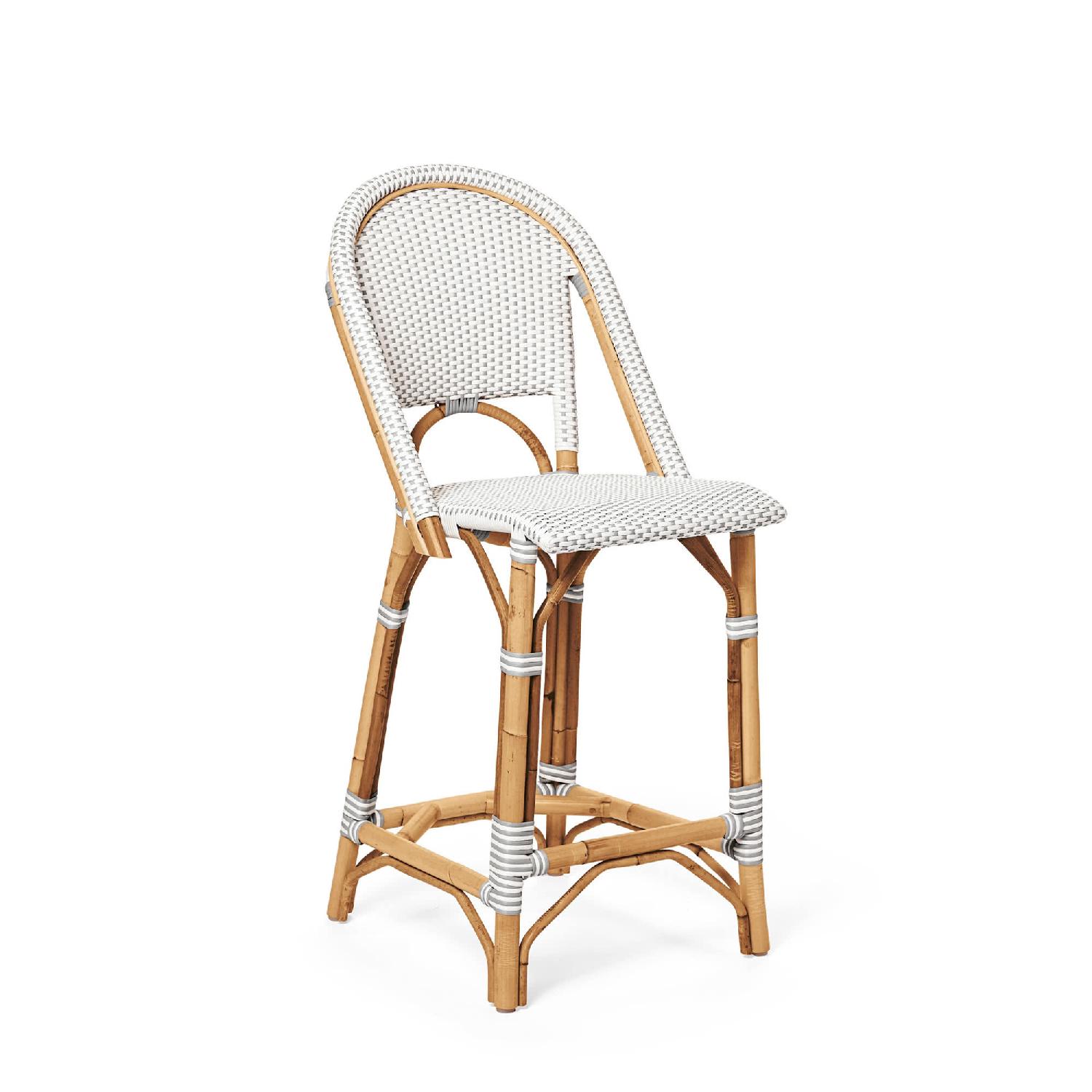 Serena & Lily Counter Stool in White/Fog - image-6