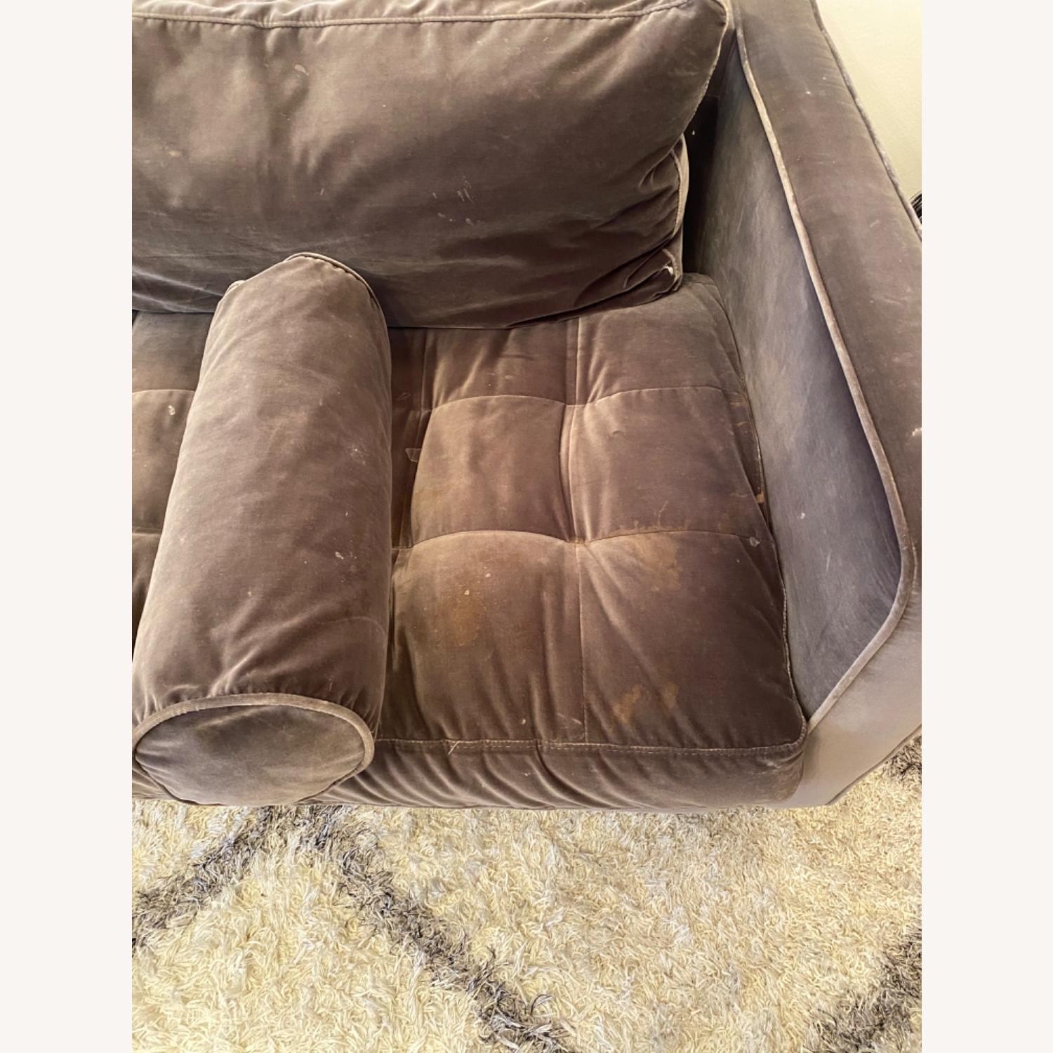 Article Sven Velvet Couch Shadow Gray - image-6