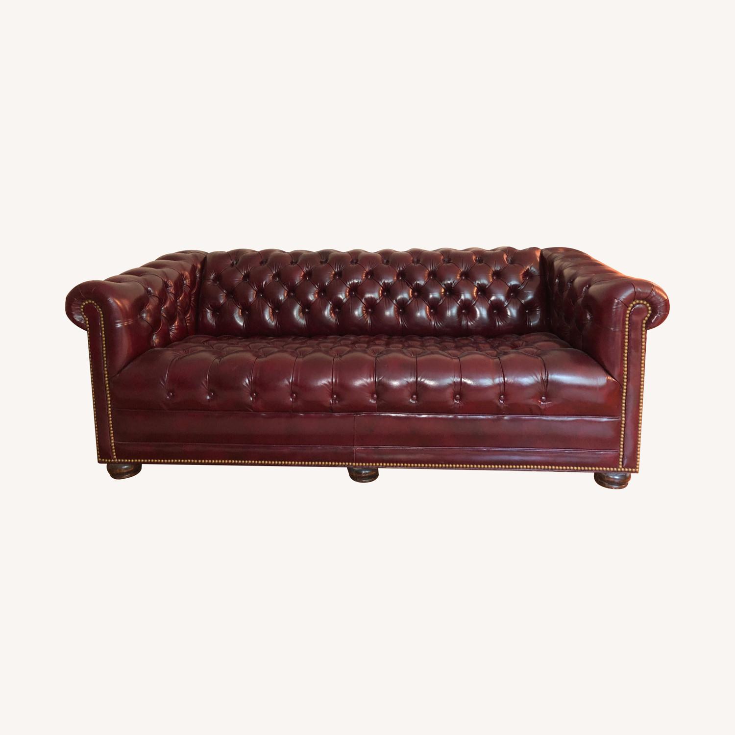 Hancock & Moore Chesterfield Leather Sofa AptDeco