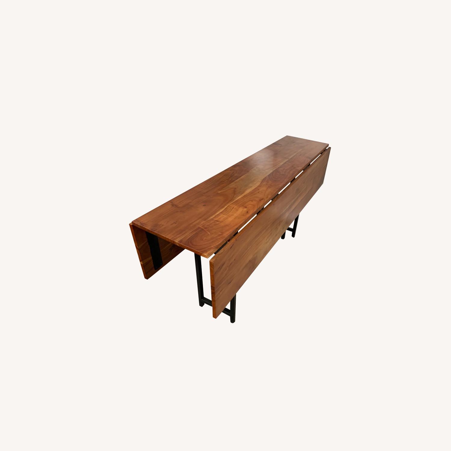 Crate & Barrel Origami Drop Leaf Dining Table - image-0