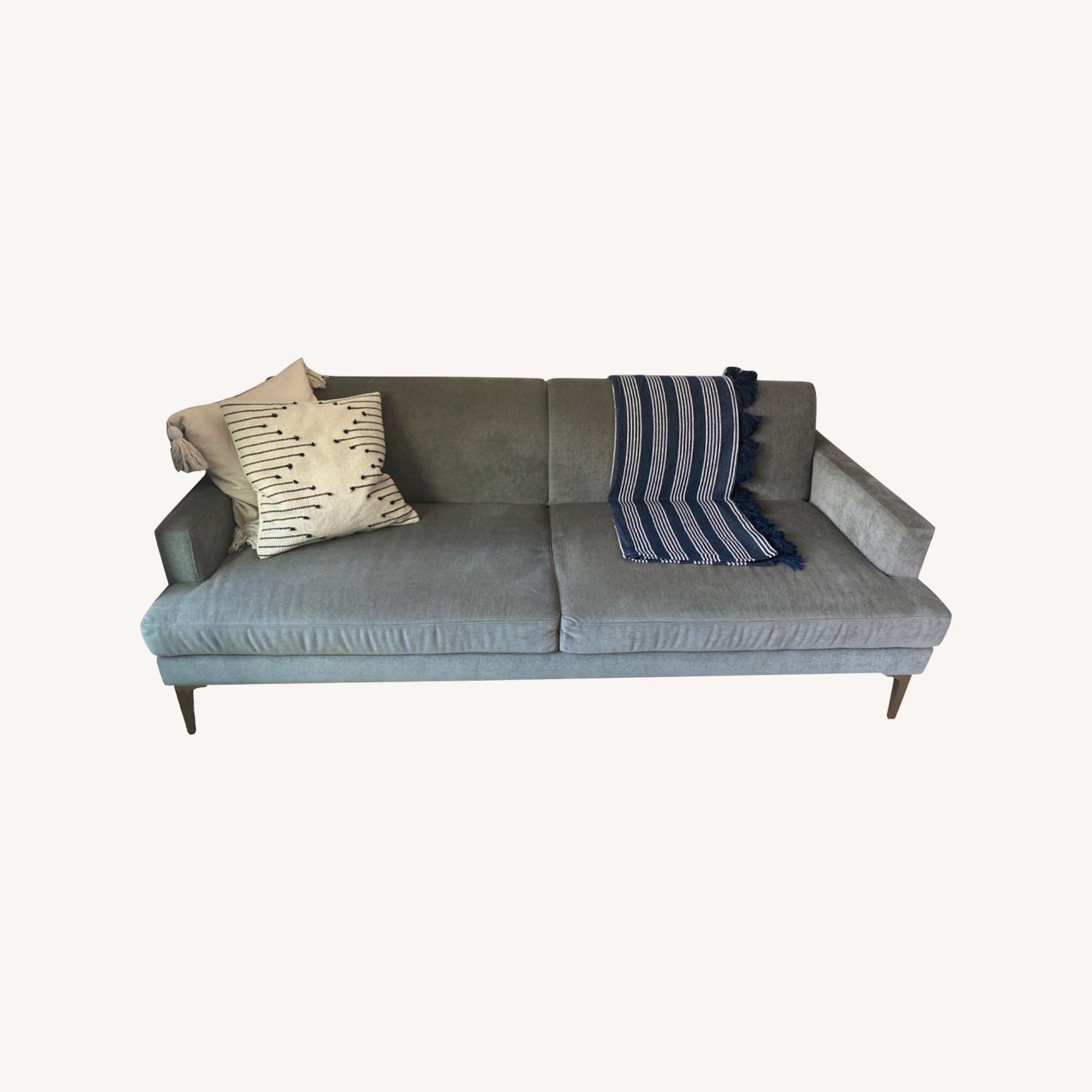 West Elm Andes Futon, Mineral Gray AptDeco