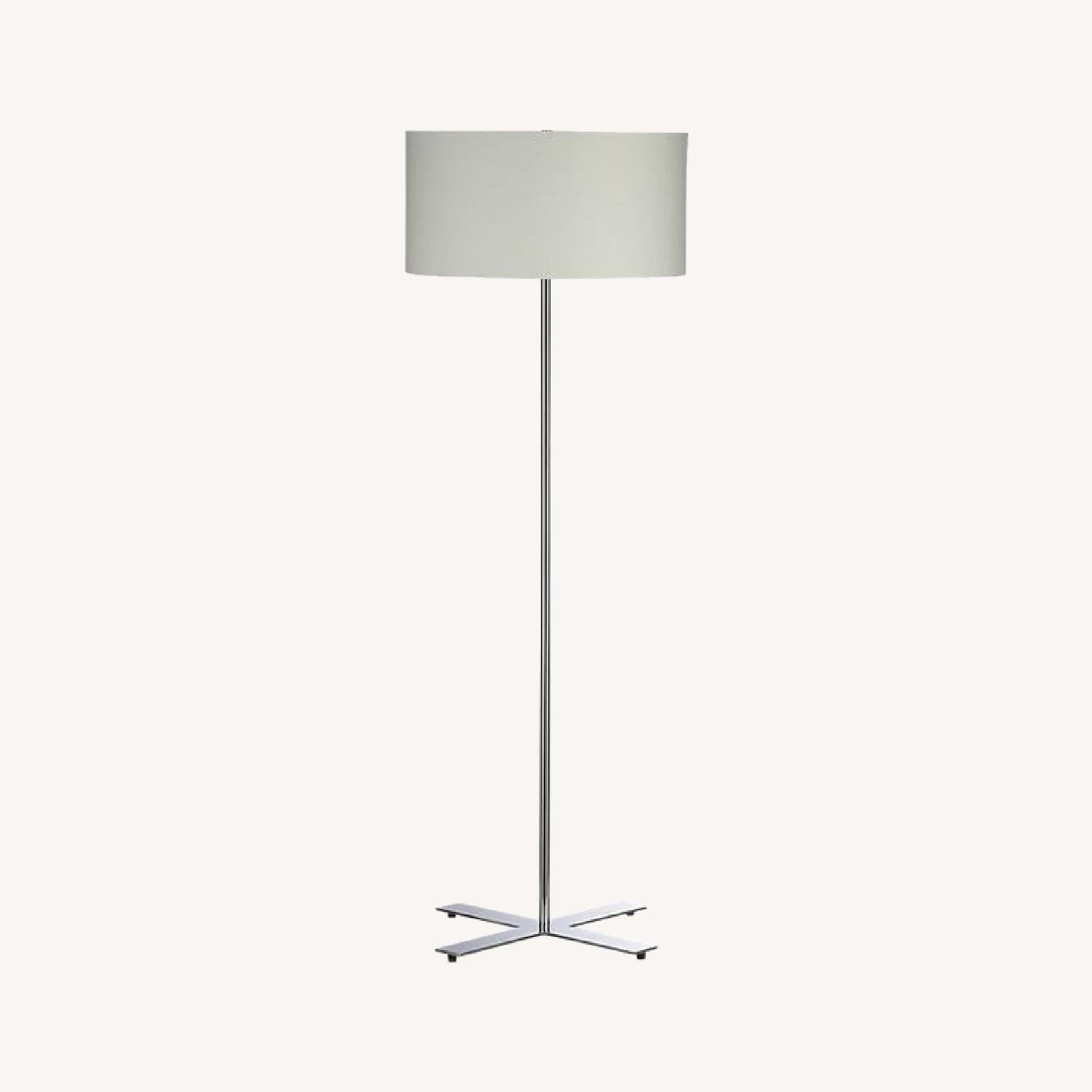 CB2 X Base Chrome Floor Lamp AptDeco