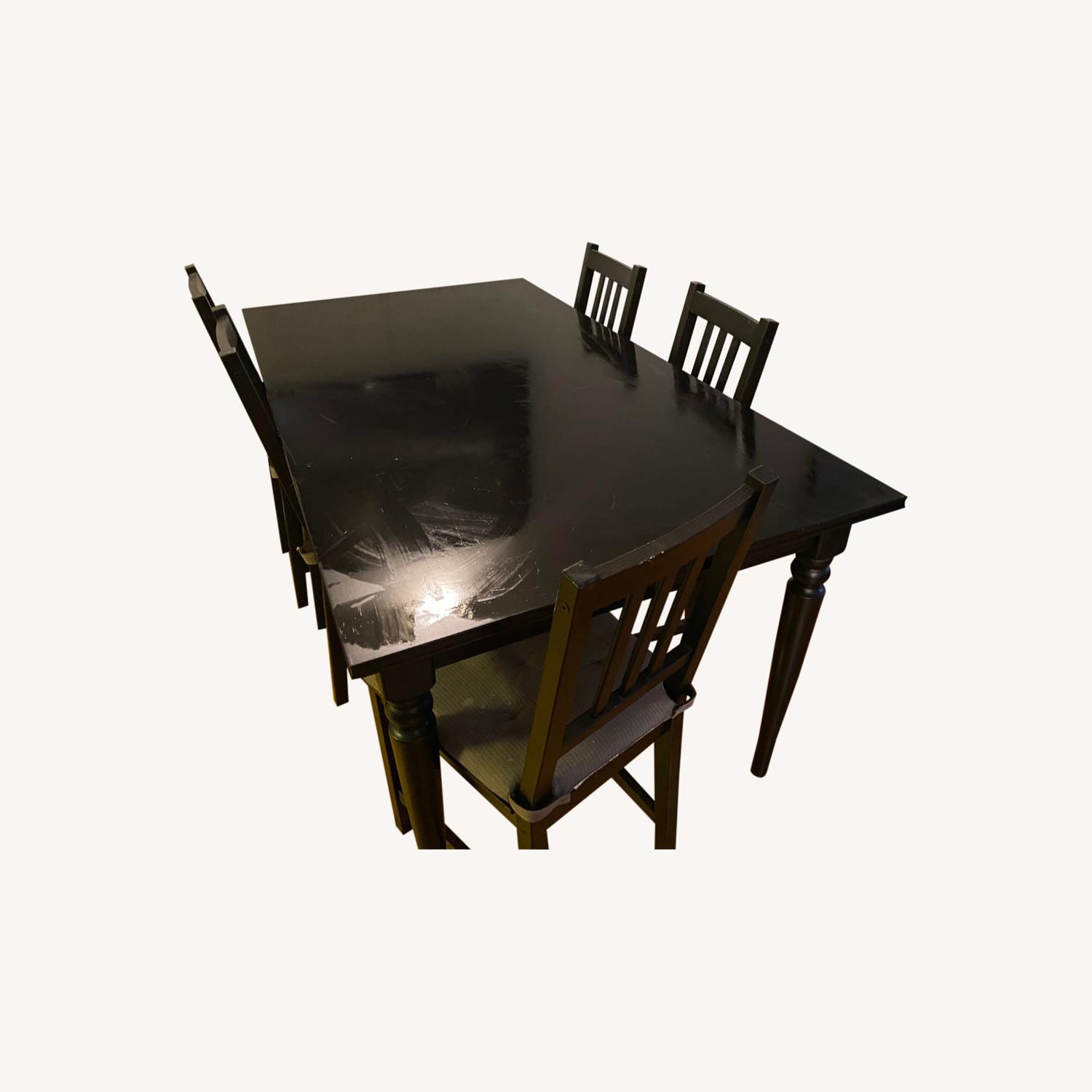 IKEA Ingatorp Dining Table + 4 Chairs AptDeco
