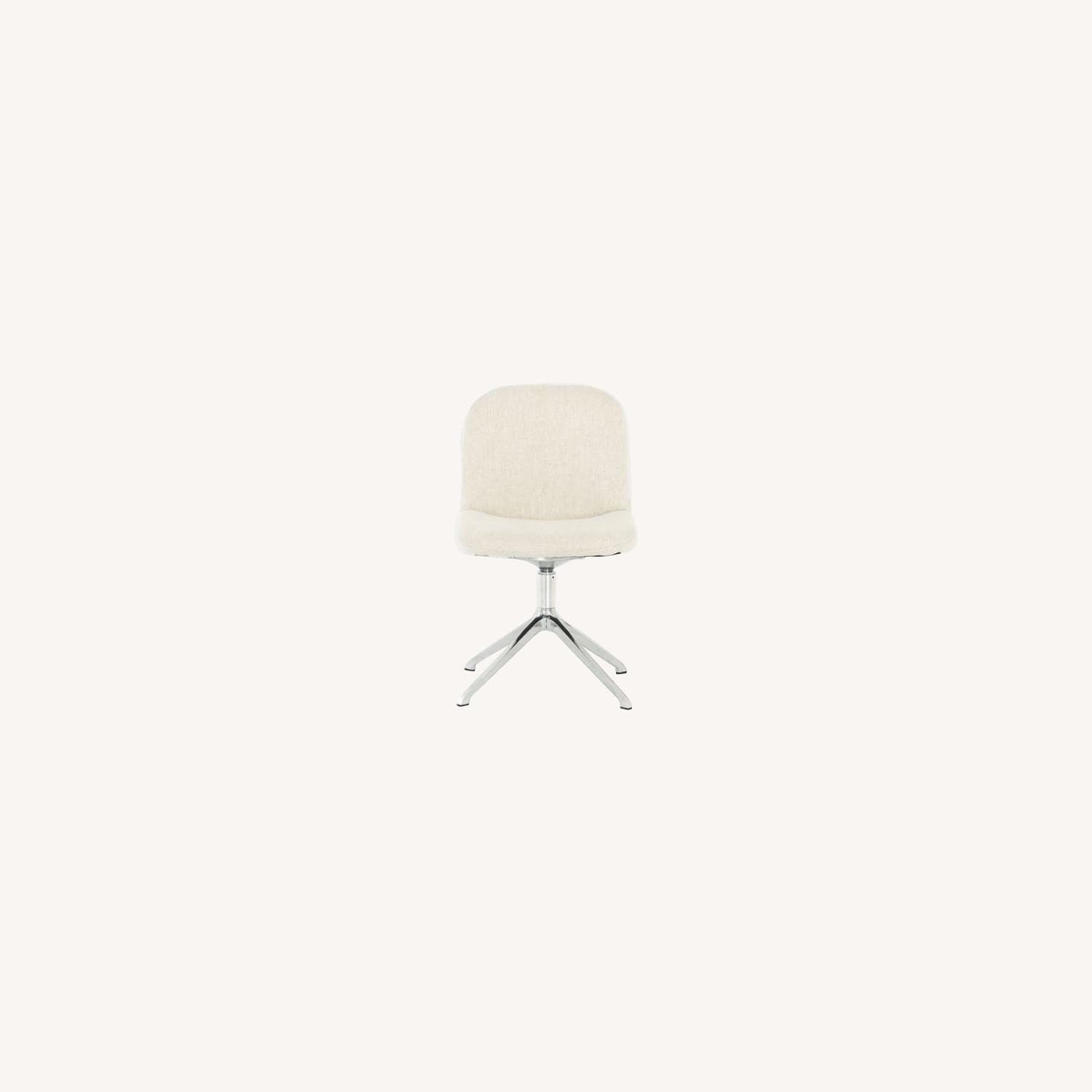 West Elm Modern Upholstered Swivel Desk Chair AptDeco
