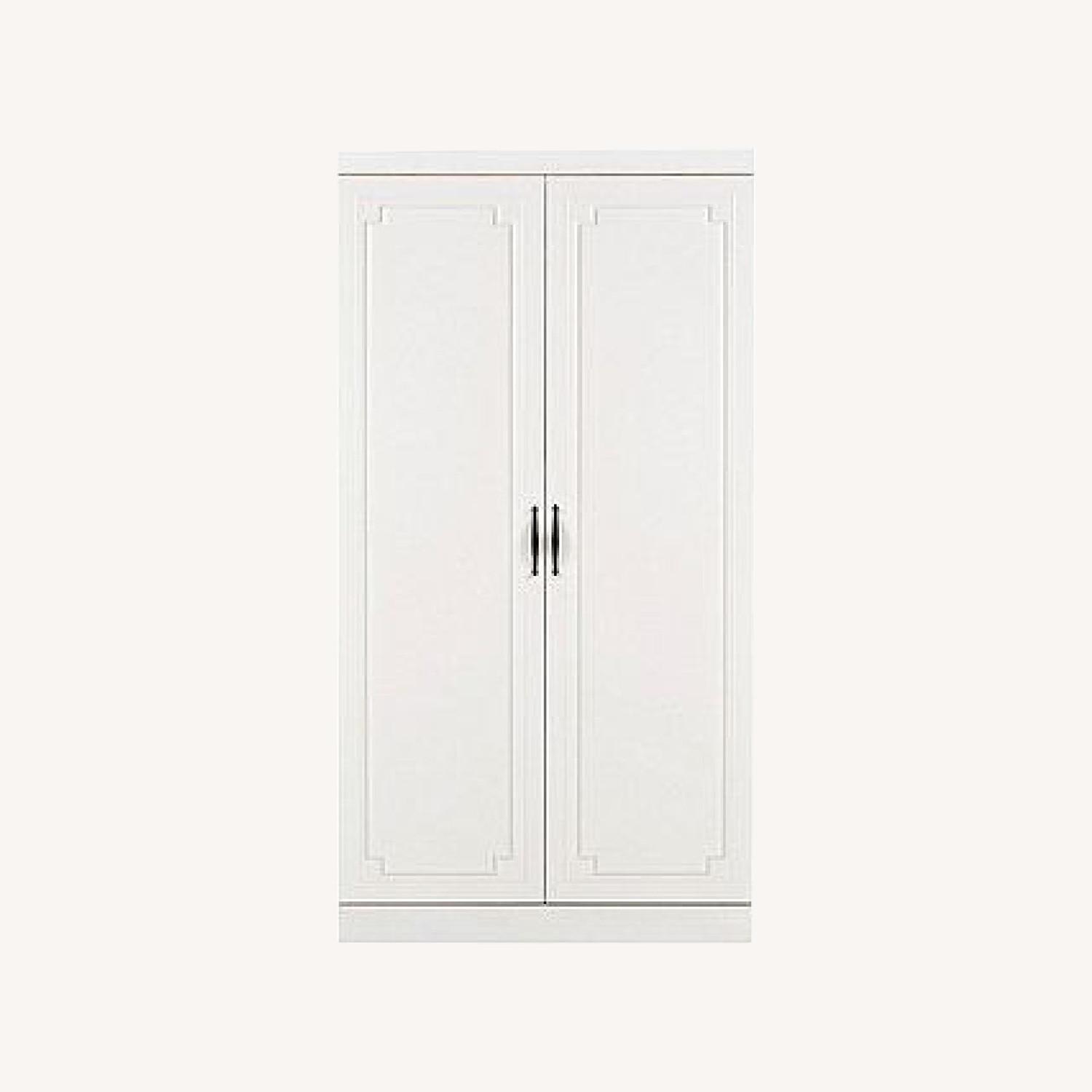 Raymour & Flanigan Marlowe White Armoire AptDeco