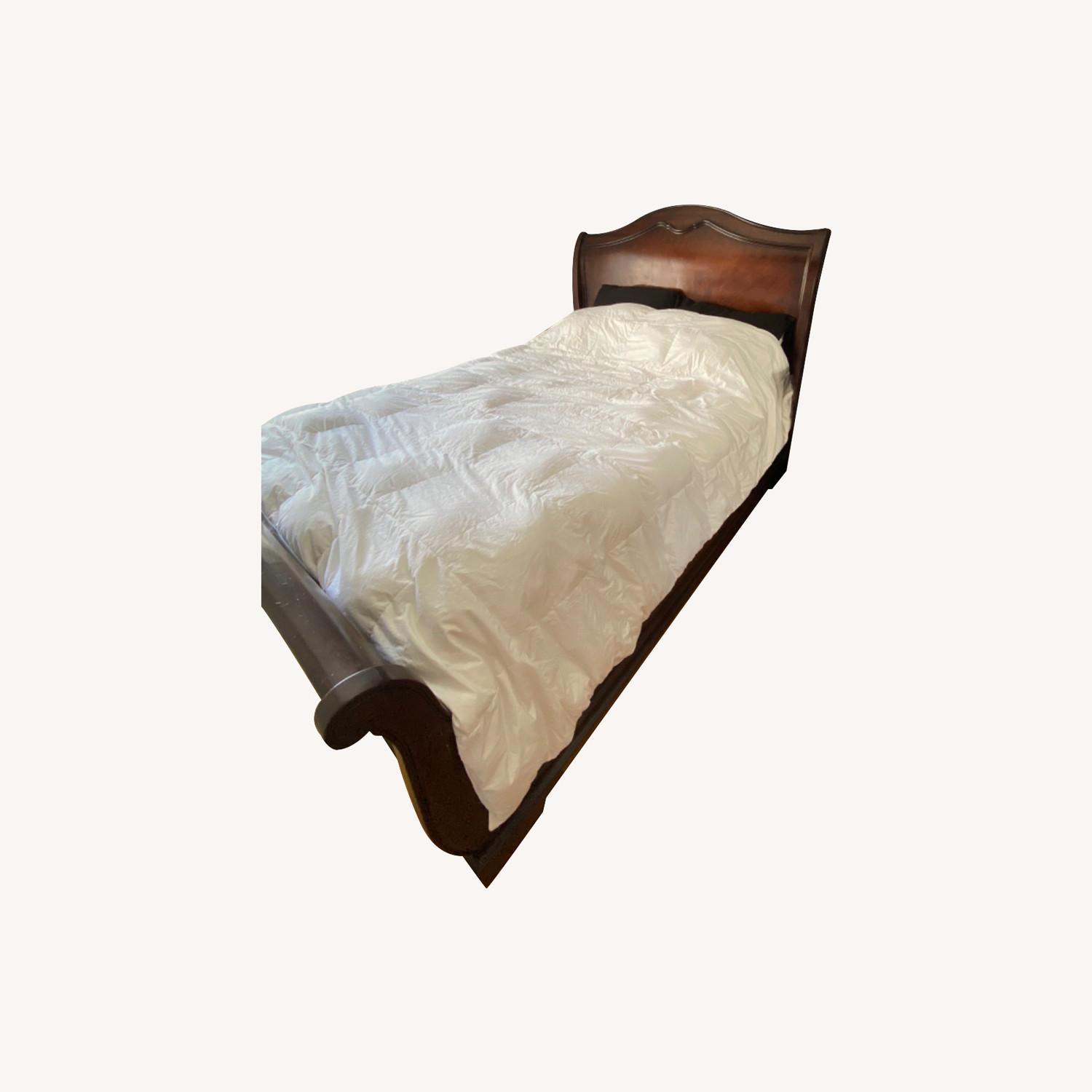 Raymour & Flanigan Sleigh Queen Bed - image-0