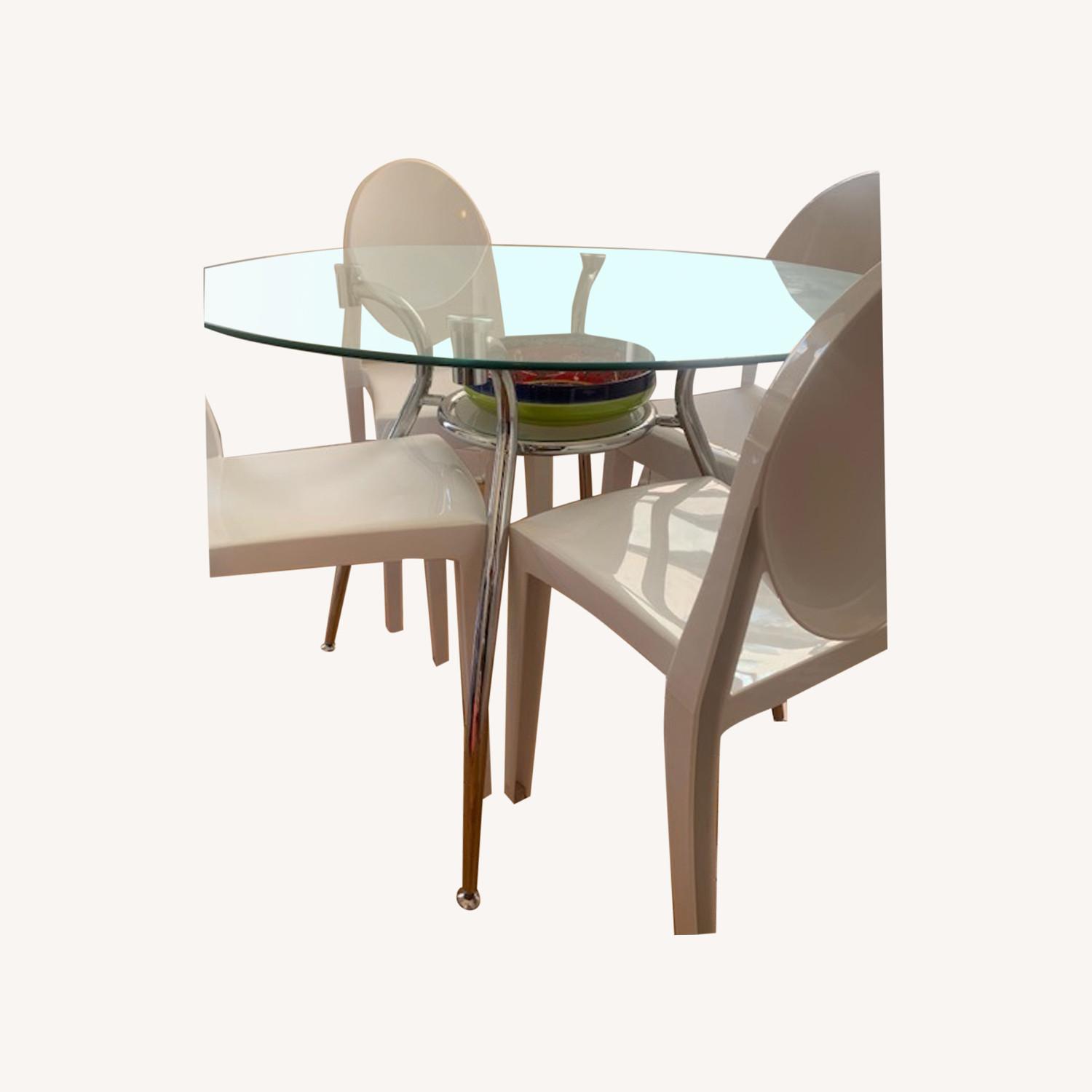 CISCO Brothers Glass Dining Table - image-0