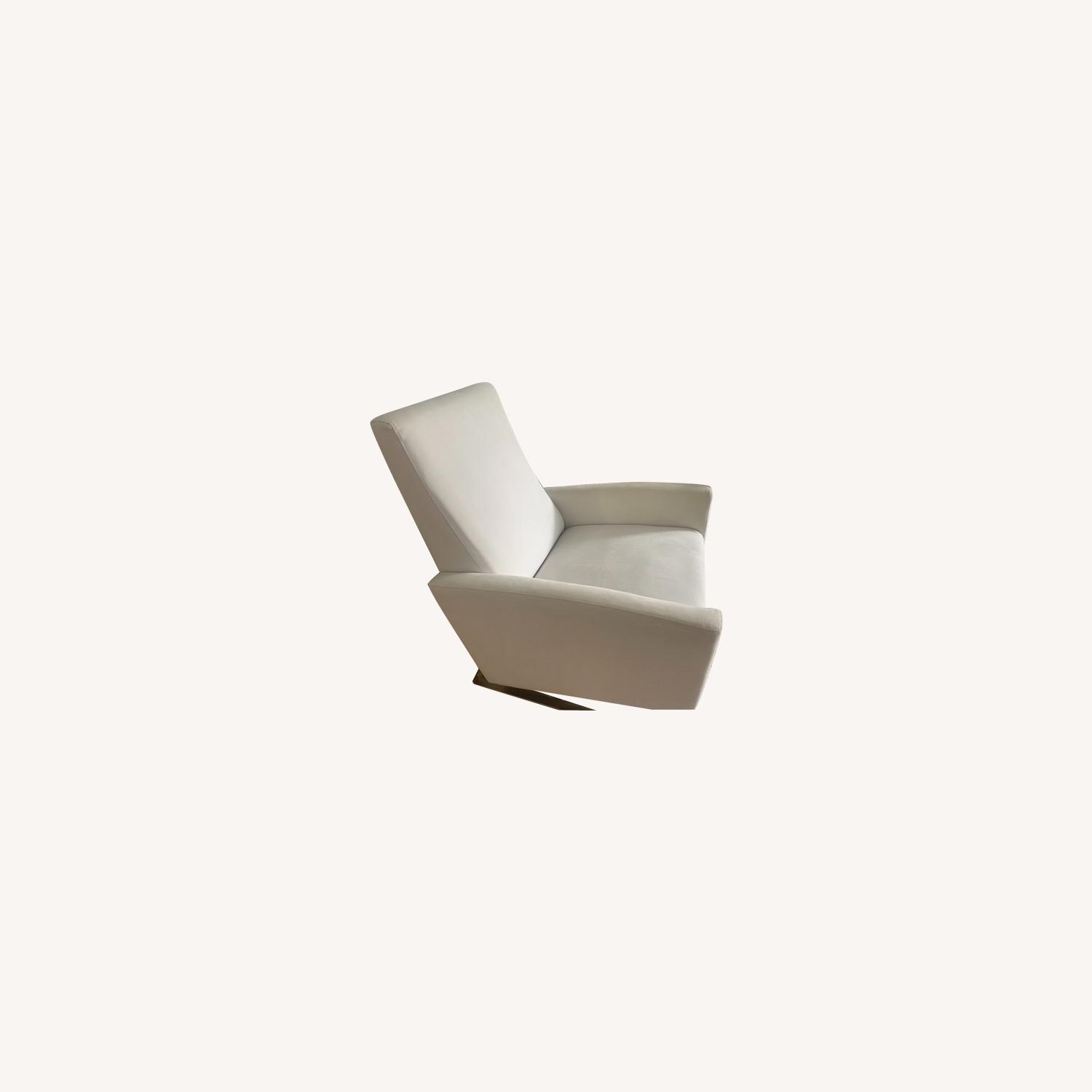 Raymour and Flanigan Cream Recliner Chair AptDeco