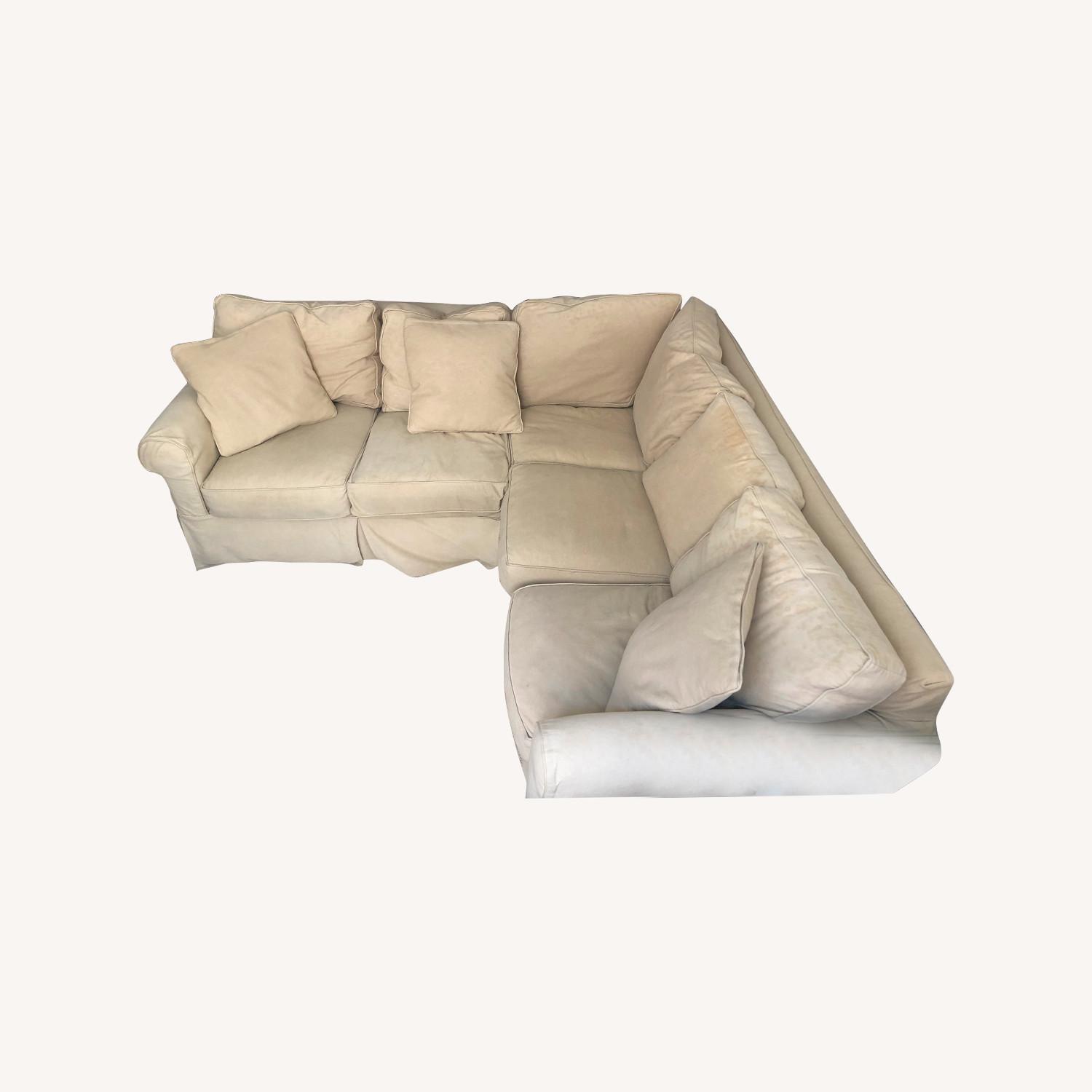 Pottery Barn Down-Stuffed 5-Seat L Sectional Sofa - image-9