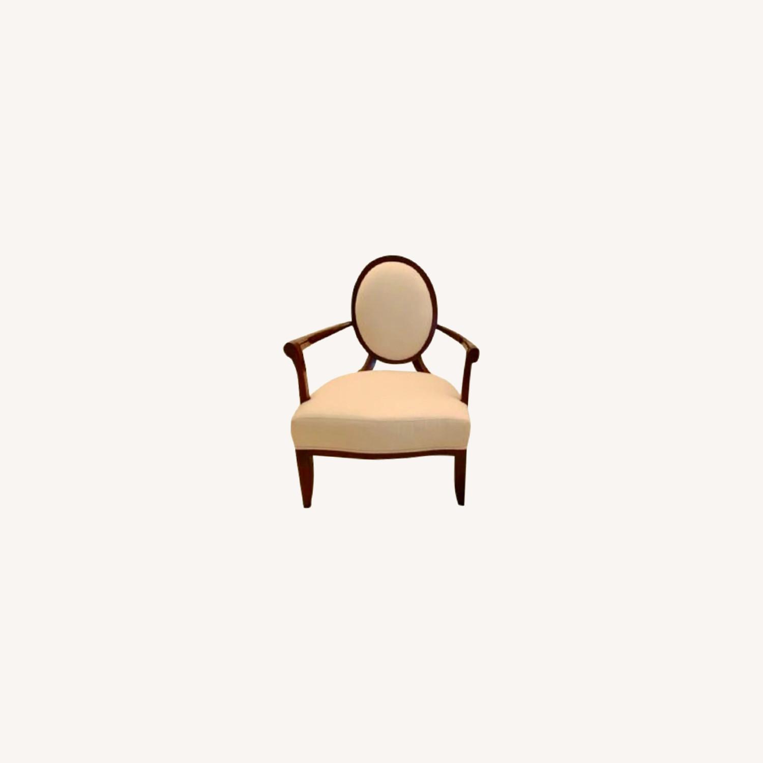 Baker Furniture Barry Oval X-Back Armchair - AptDeco