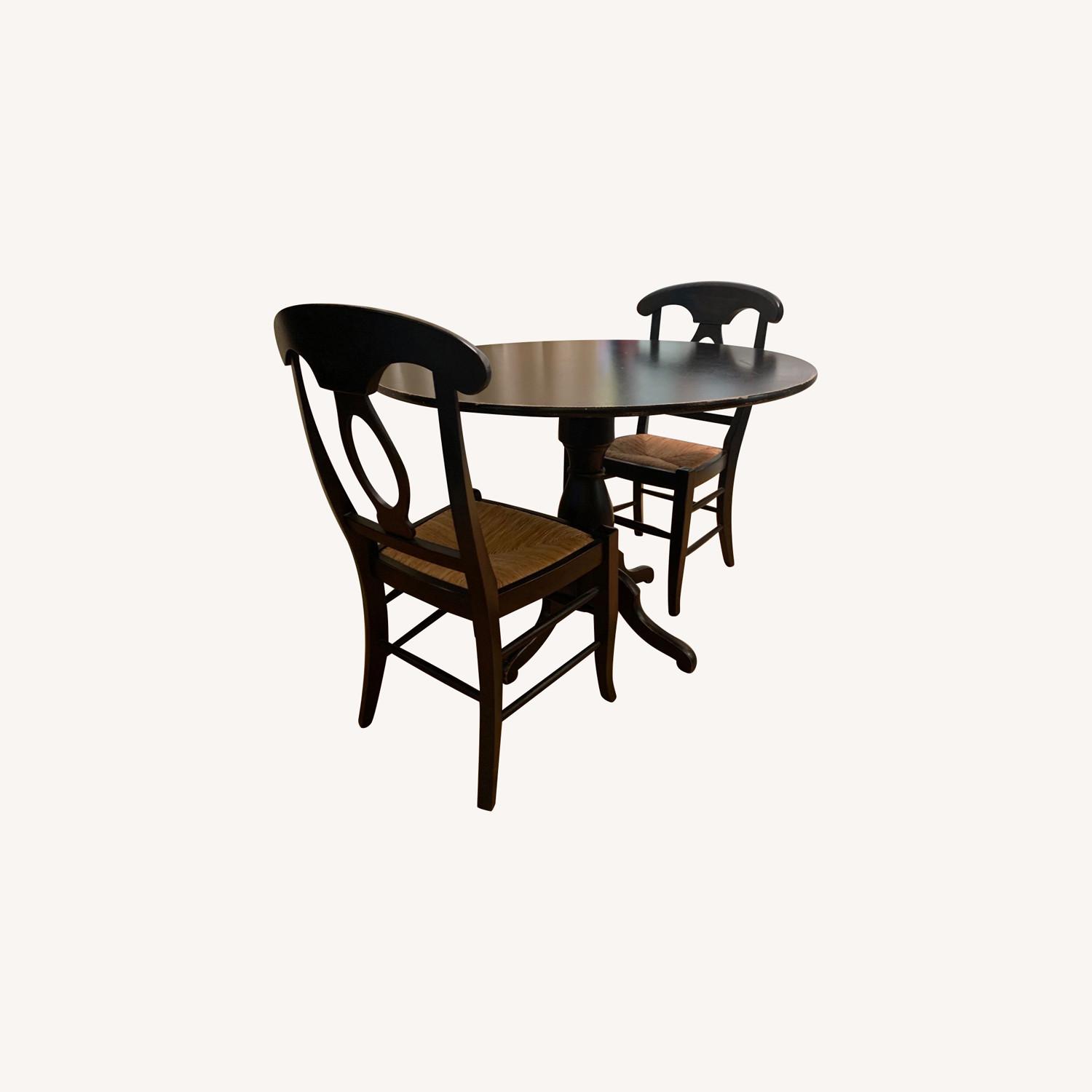 Solid Wood Round Table + Chairs AptDeco