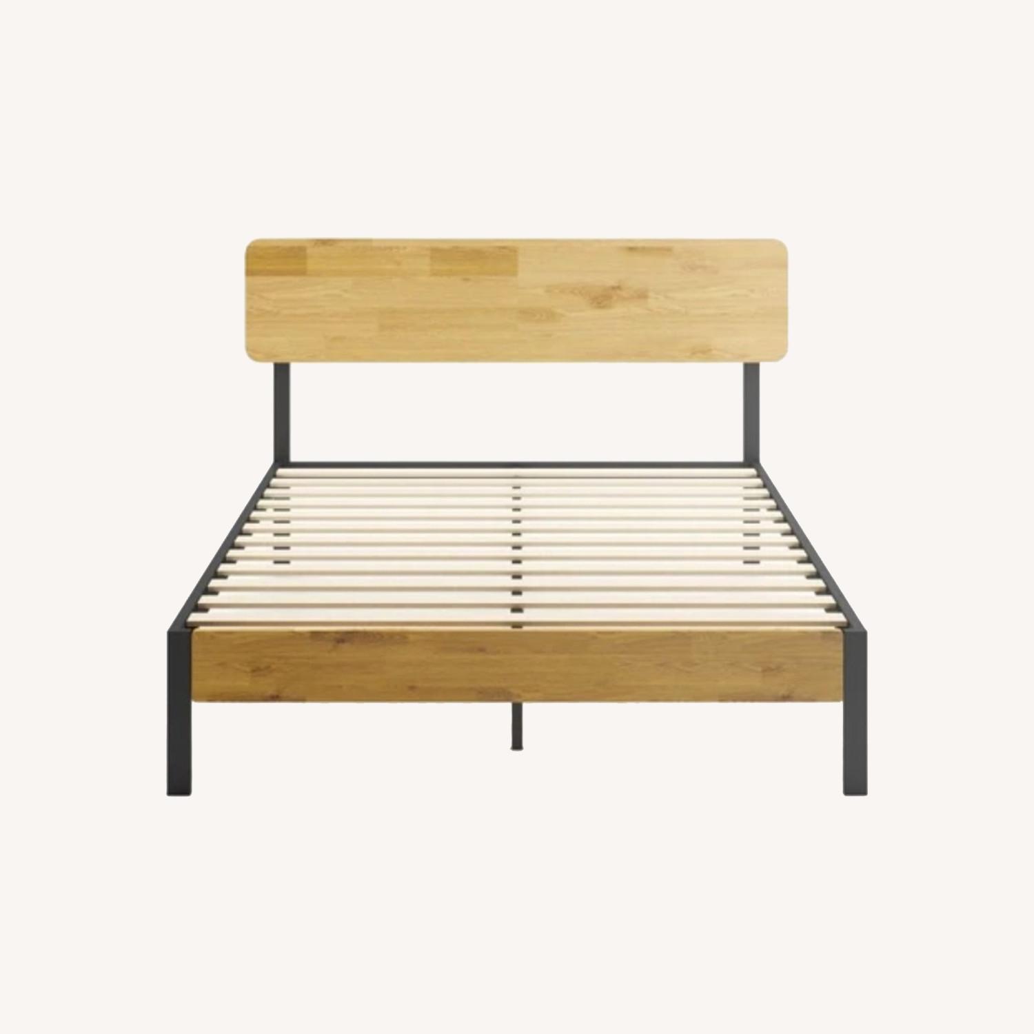 Zinus Olivia Metal and Wood Full Bed Frame - image-0