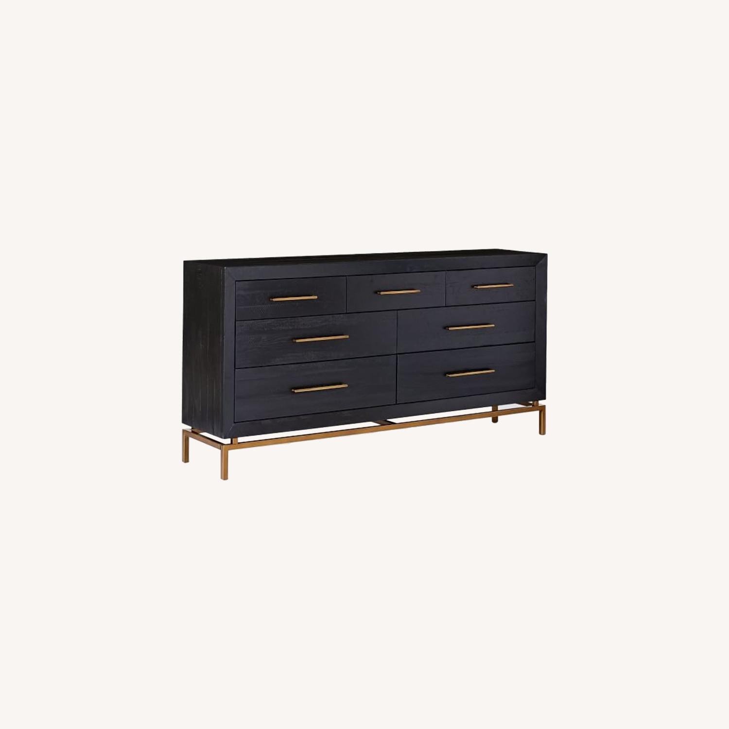 West Elm Alexa 7-Drawer Dresser, Black - AptDeco