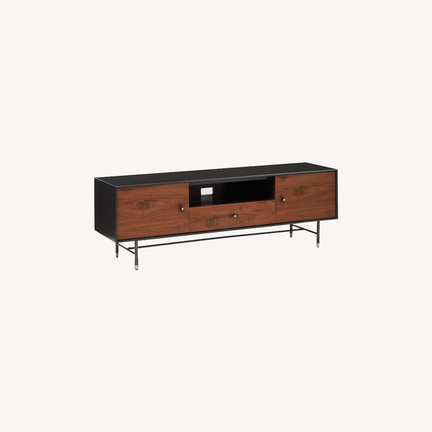 West Elm Modernist Wood + Lacquer Media Console - image-0