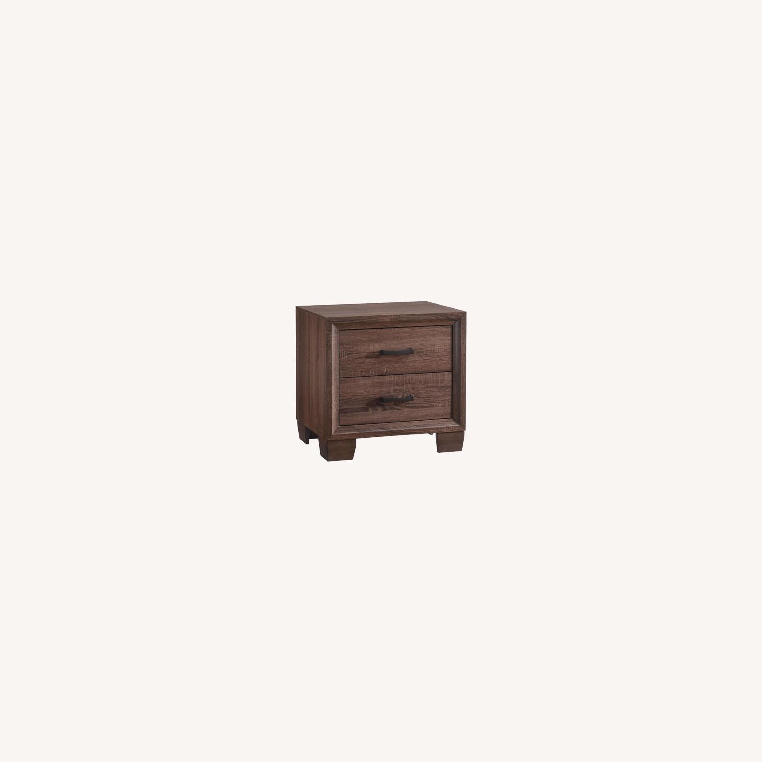 Transitional Style Nightstand in Medium Warm Brown - image-0
