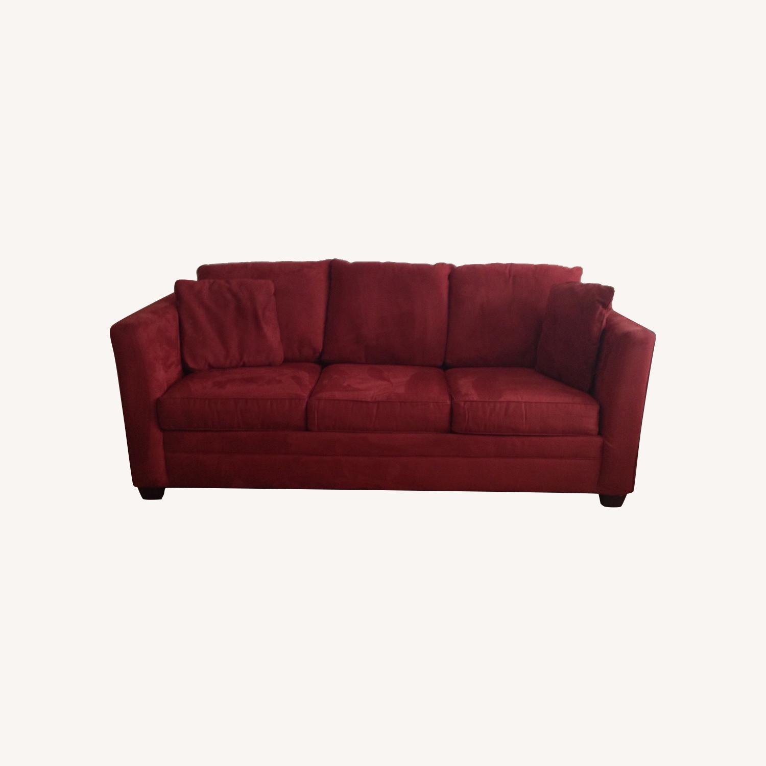 Macy's Red Queen Sleeper Sofa AptDeco