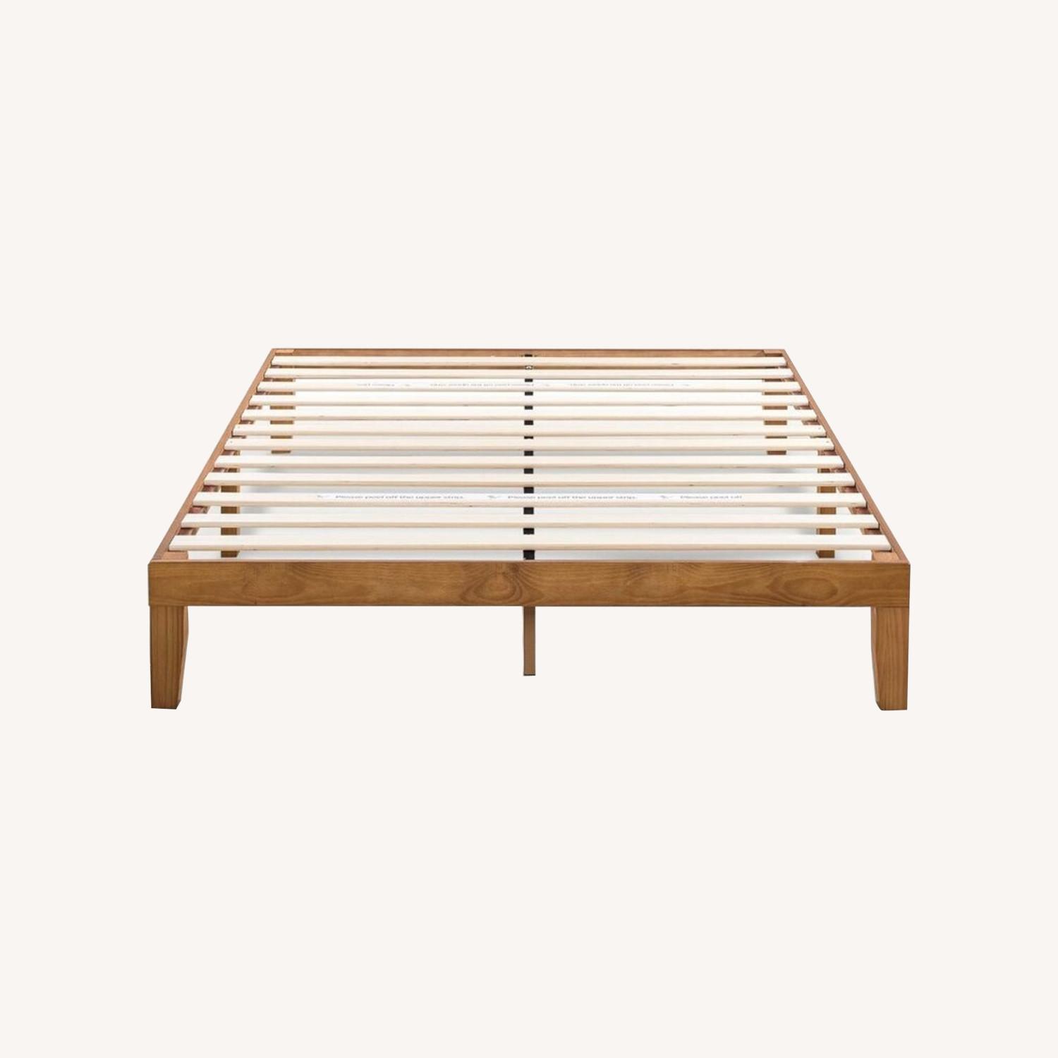 Wayfair Solid Wood Low Profile Platform Bed Frame AptDeco
