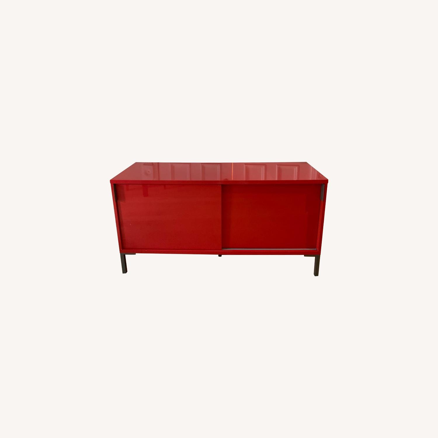CB2 Orange Gloss Credenza - image-0