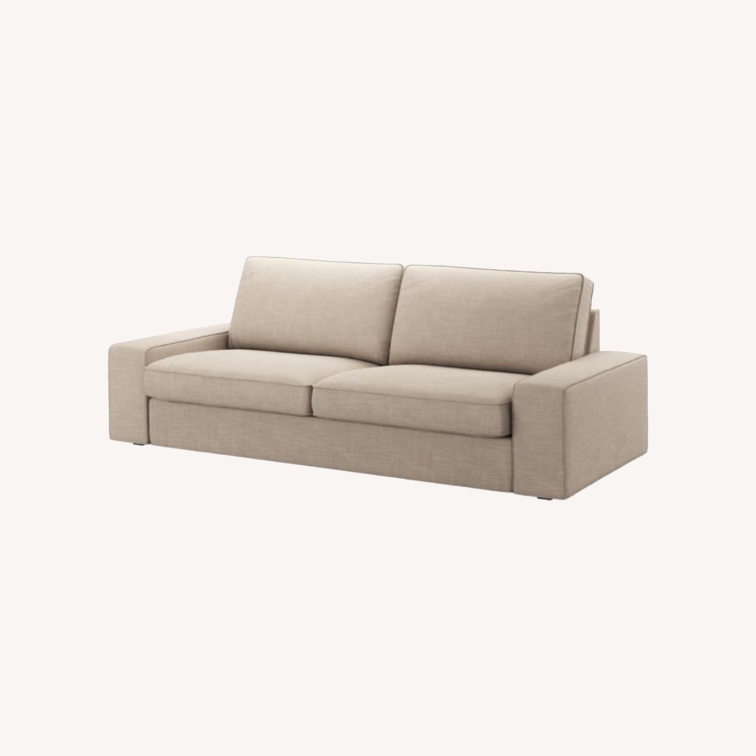 IKEA KIVIK Hillared Beige Sofa AptDeco
