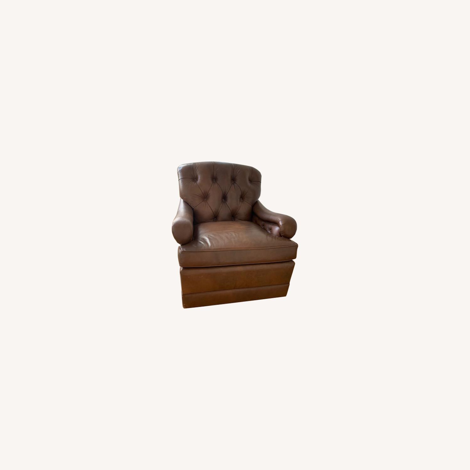 Ferrell + Mittman Leather Club Chair - image-0