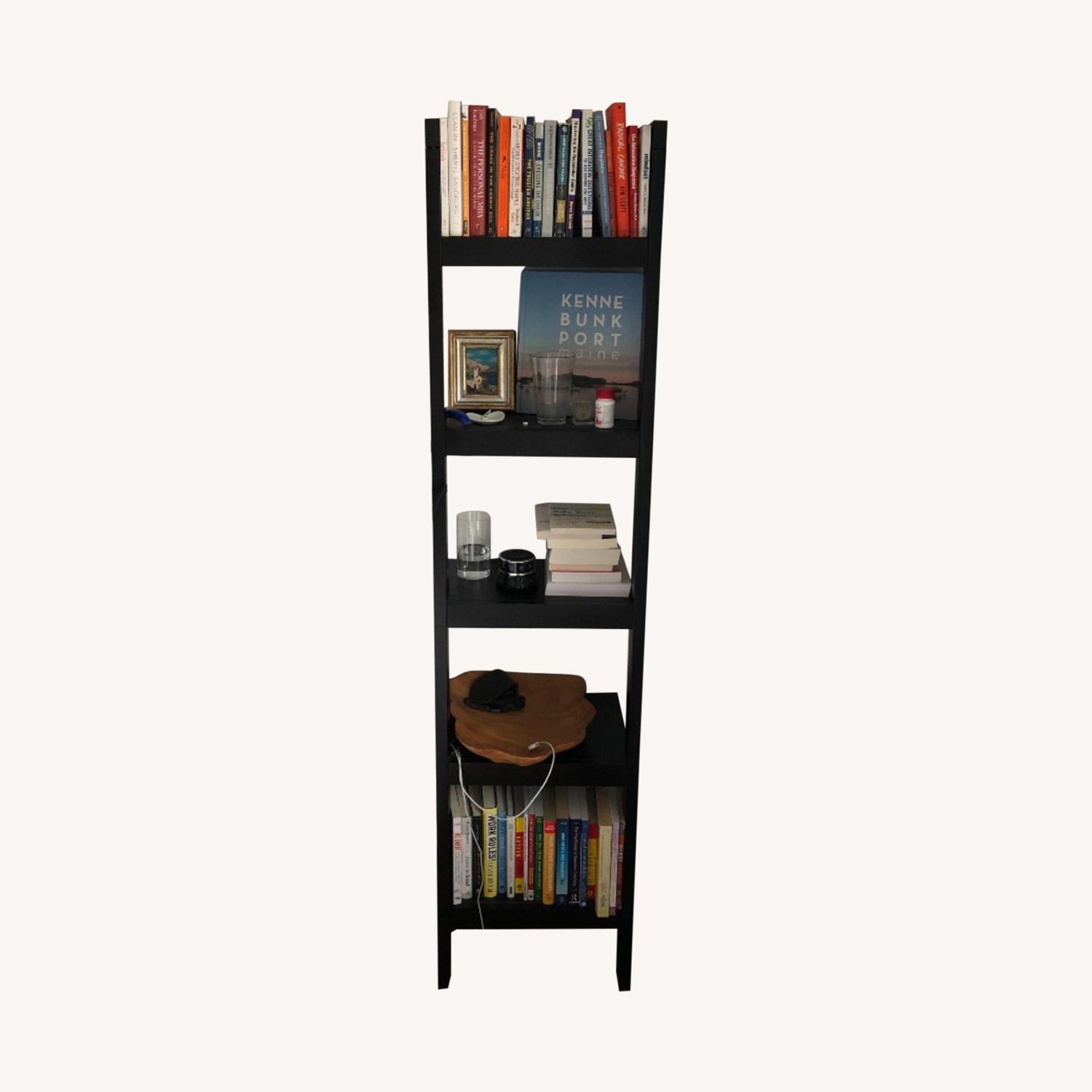 Crate & Barrel Sawyer Leaning Bookcase AptDeco