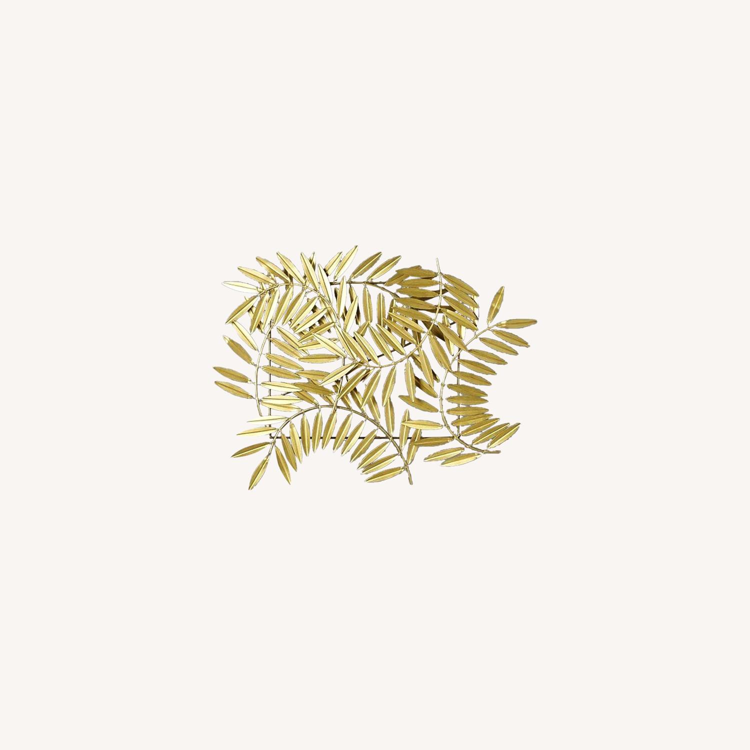 CB2 Ceres Leaves Wall Decor Gold - image-4