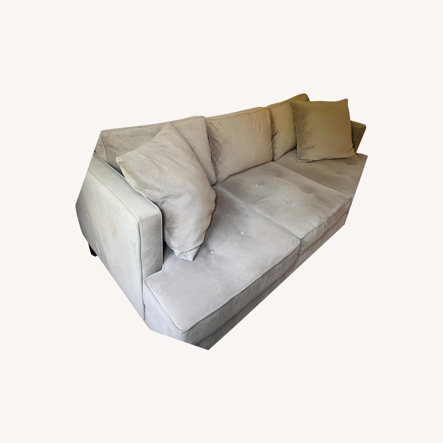 Macy's Dove Gray Sofa AptDeco