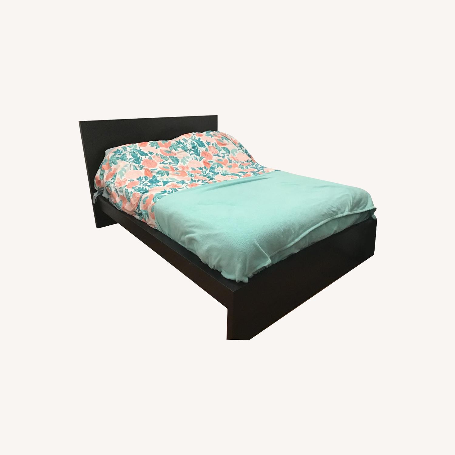 IKEA MALM Full Bed Frame Black Brown AptDeco