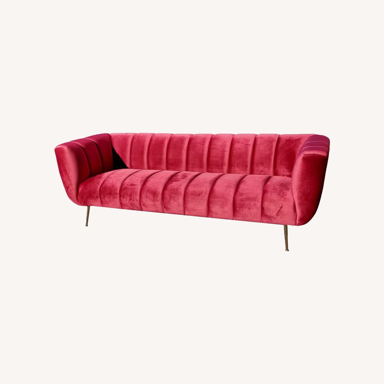 Brooklyn Space Hollywood Mid Century Glam Sofa - image-0